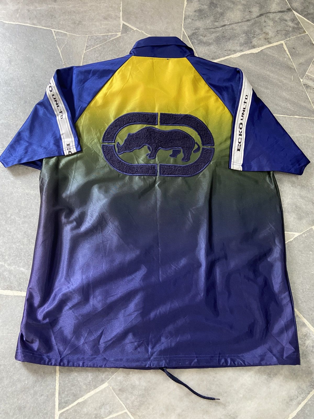 Ecko Unltd. ECKO UNLTD Jacket half Vintage 72 90s Hip hop Rap Jersey Size US L / EU 52-54 / 3 - 4 Thumbnail