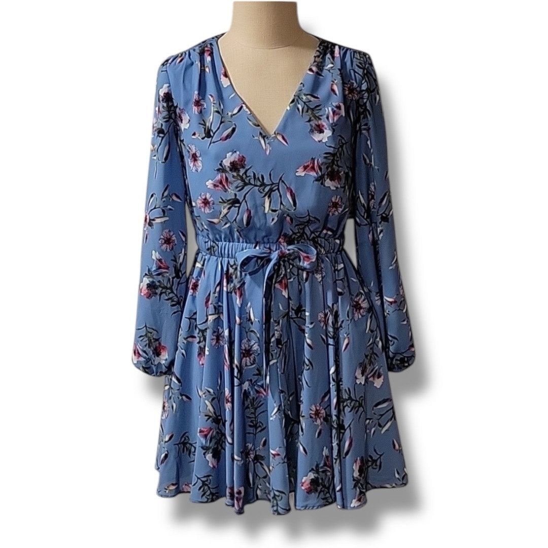 Other INC International Concepts floral waist tie dress Size M / US 6-8 / IT 42-44 - 5 Thumbnail