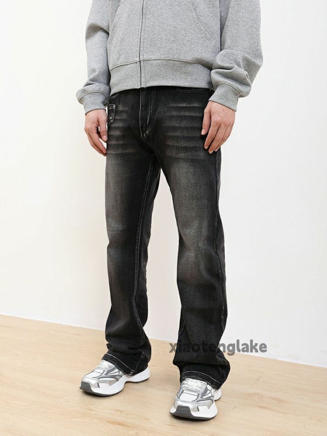 Jean × Vintage washed faded cleanfit yuppie bootcut flared punk jeans Size US 28 / EU 44 - 4 Thumbnail
