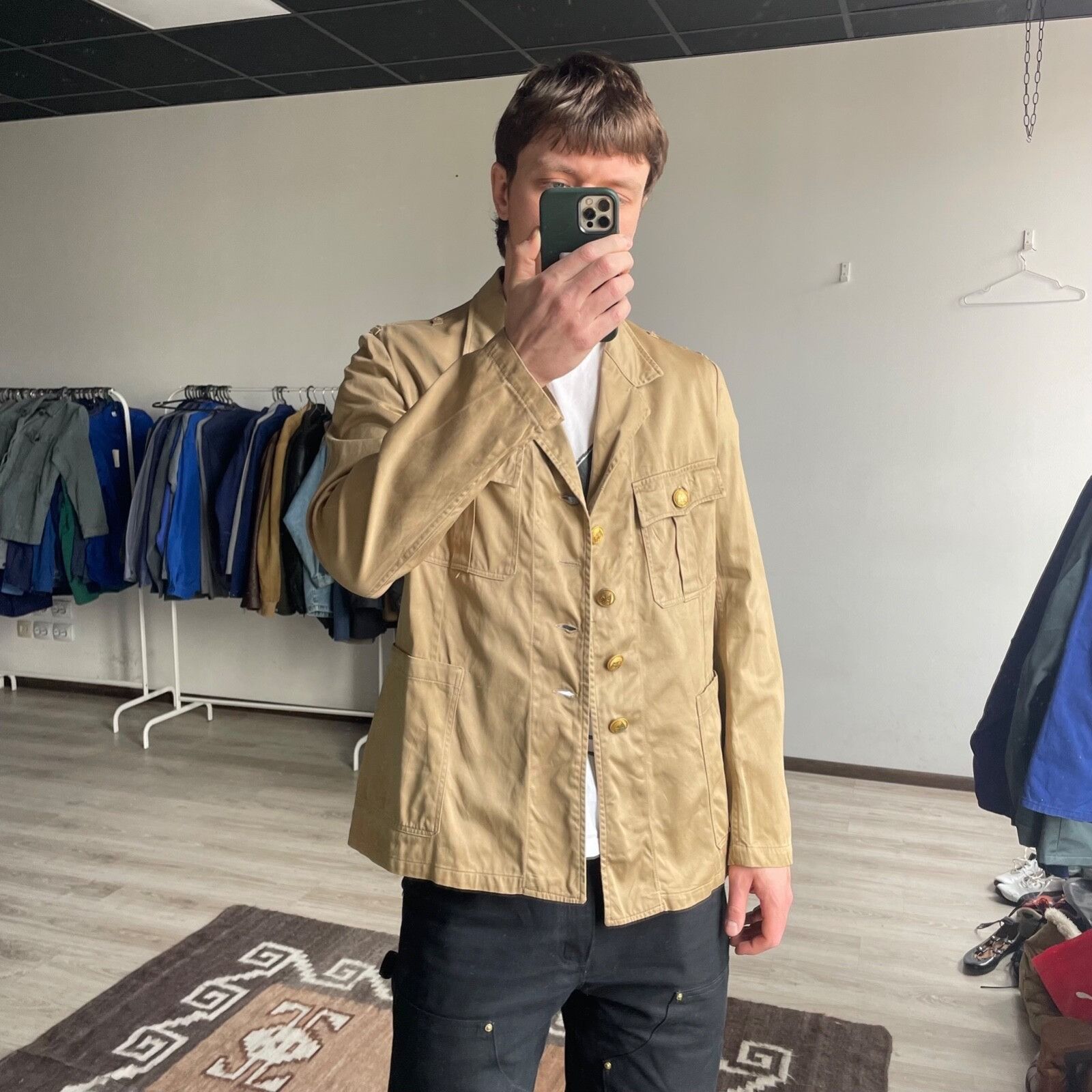 Vintage Ernst Brendler 60s Vintage German Military Jacket 8664AC Size US L / EU 52-54 / 3 - 1 Thumbnail