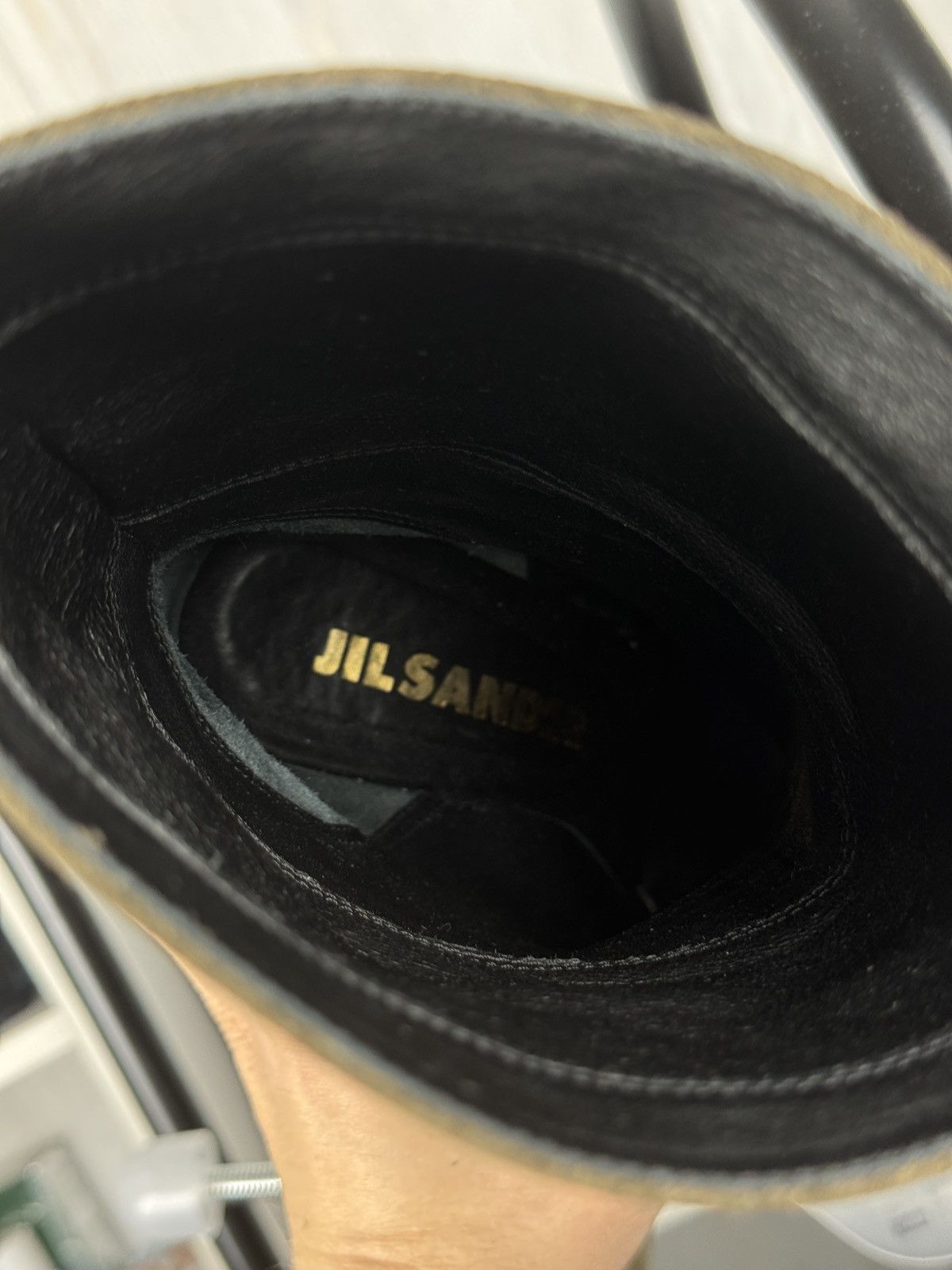 Jil Sander Jill Sander olive green suede and gray leather wedges Size US 6.5 / IT 36.5 - 17 Thumbnail