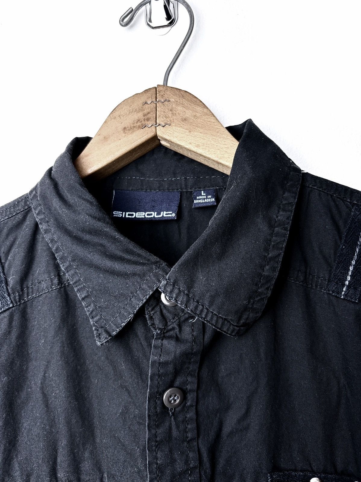 Sideout Sideout Black Utility Button Up Short Sleeve Shirt Size ONE SIZE - 4 Thumbnail
