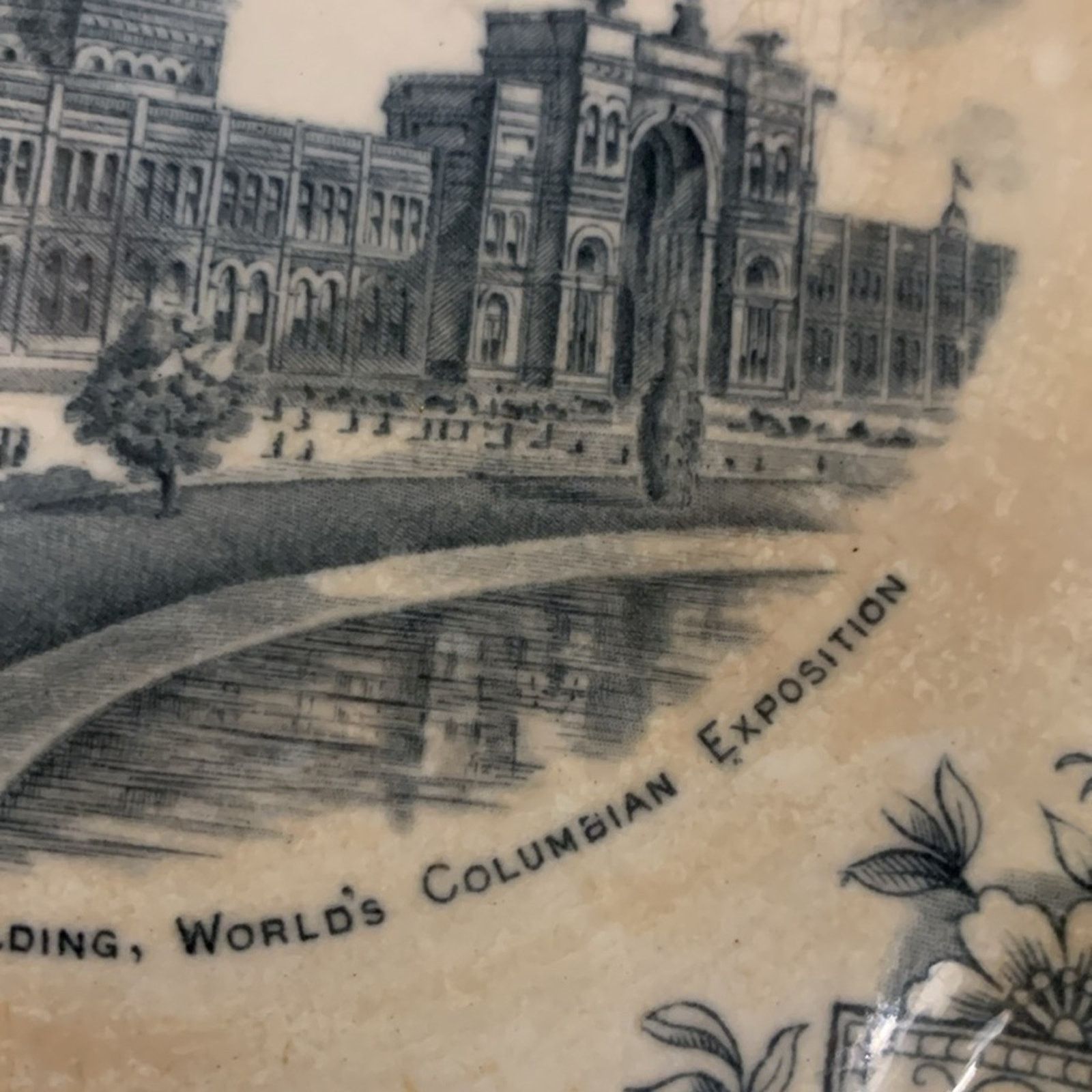Vintage 1893 Wedgewood Columbian Exposition US Government plate Size ONE SIZE - 4 Thumbnail
