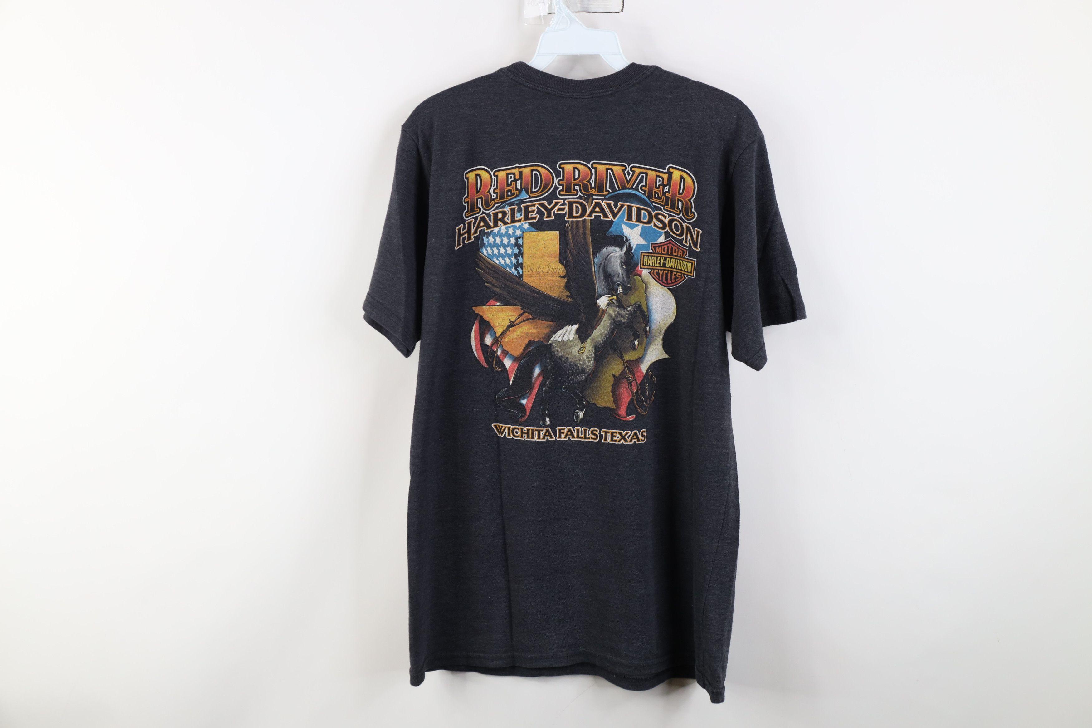 Harley Davidson Vintage Y2K Harley Davidson Spell Jersey Knit T-Shirt Gray Size US L / EU 52-54 / 3 - 11 Thumbnail