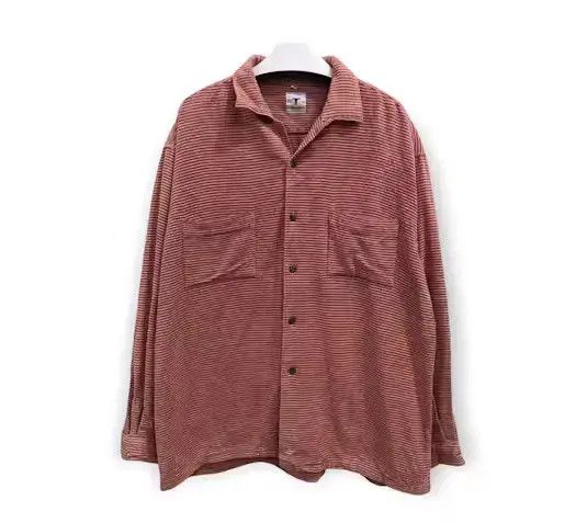 Vintage Vintage Turbine Striped design Flannel Shirt 👕 Size US XL / EU 56 / 4 - 1 Thumbnail