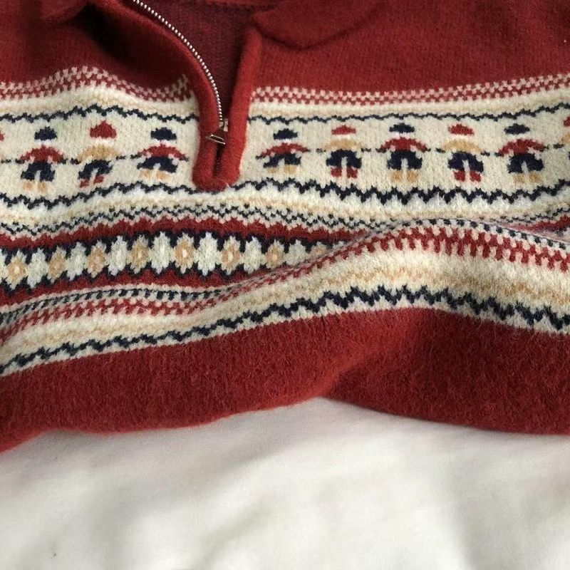 Vintage Men's Red Vintage Christmas Knitted Sweater y2k Size US M / EU 48-50 / 2 - 4 Thumbnail