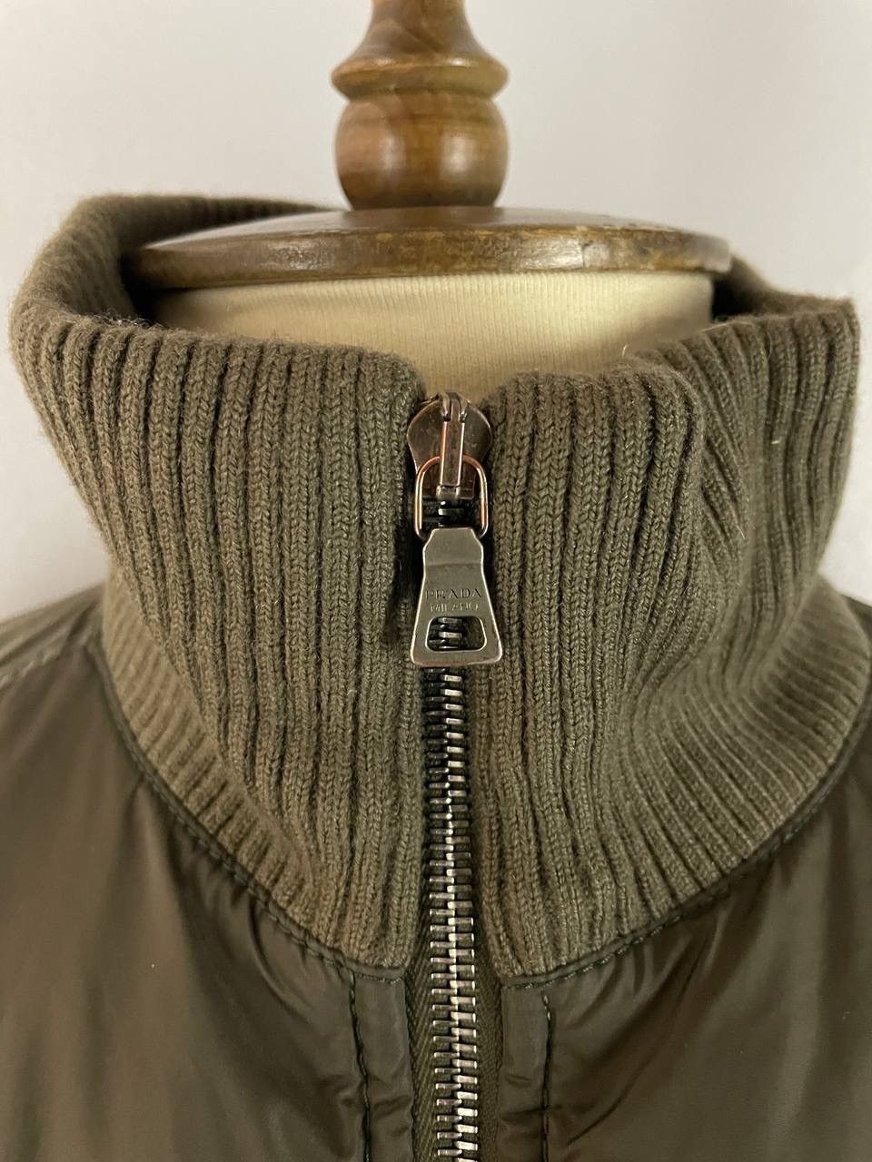 Prada Prada Nylon Down Jacket Khaki Size US M / EU 48-50 / 2 - 4 Thumbnail