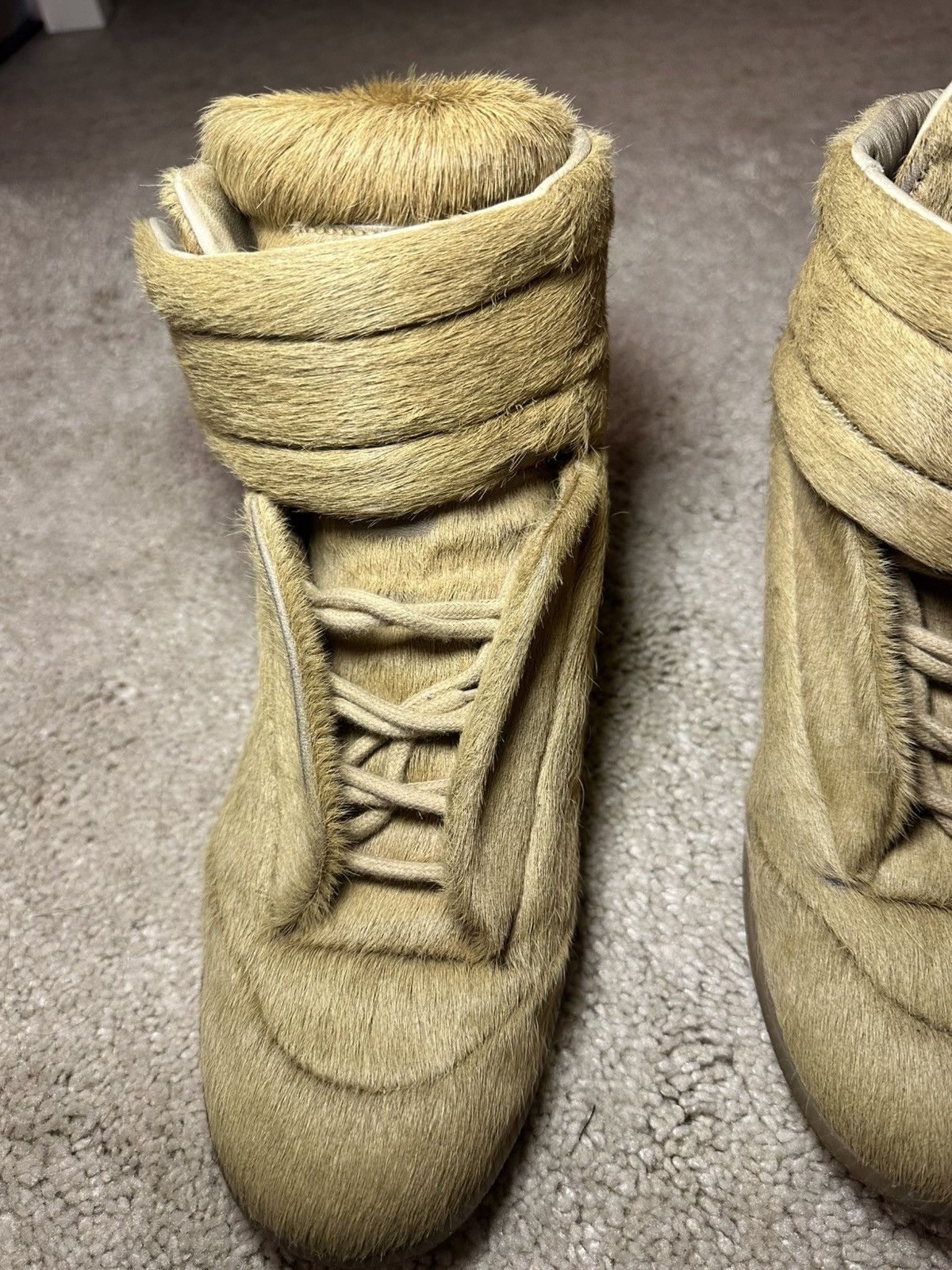 Maison Margiela Maison Margiela Future High Sneaker Pony Hair RARE Size US 7.5 / EU 40-41 - 9 Thumbnail