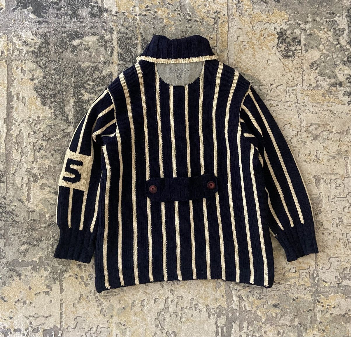Jean Charles De Castelbajac VINTAGE JEAN CHARLES DE CASTEL BAJAC ART CABLE KNIT JACKET Size US L / EU 52-54 / 3 - 3 Thumbnail