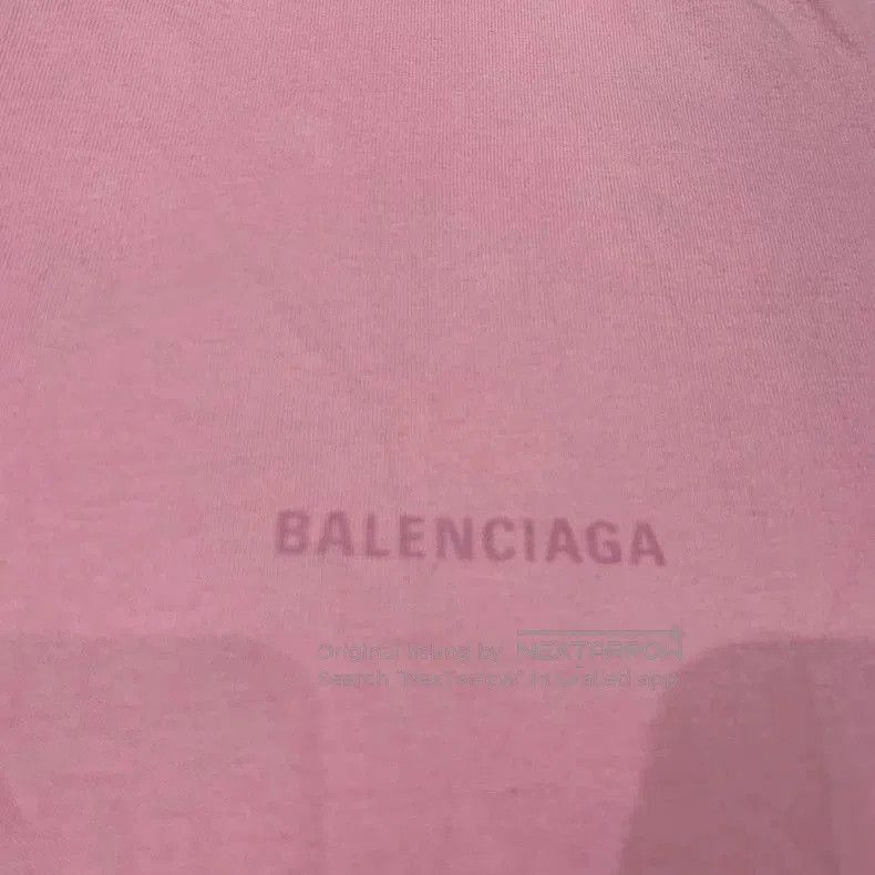Balenciaga Balenciaga Pink Embroidered Logo T-shirt. Size US S / EU 44-46 / 1 - 5 Thumbnail