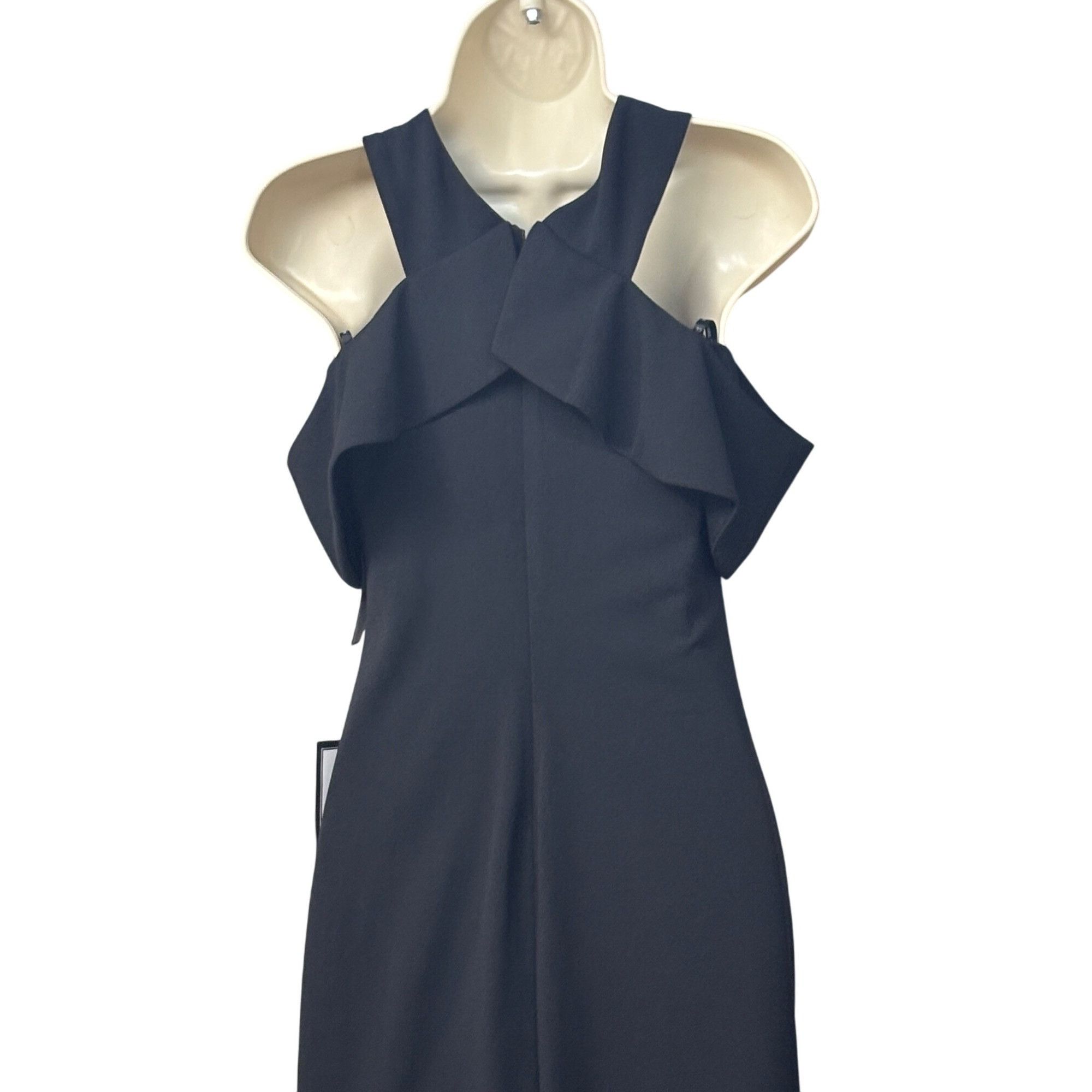 Other RACHEL Rachel Roy Cold Shoulder Ruffle Halter Dress, Black, Size XS / US 0-2 / IT 36-38 - 5 Thumbnail