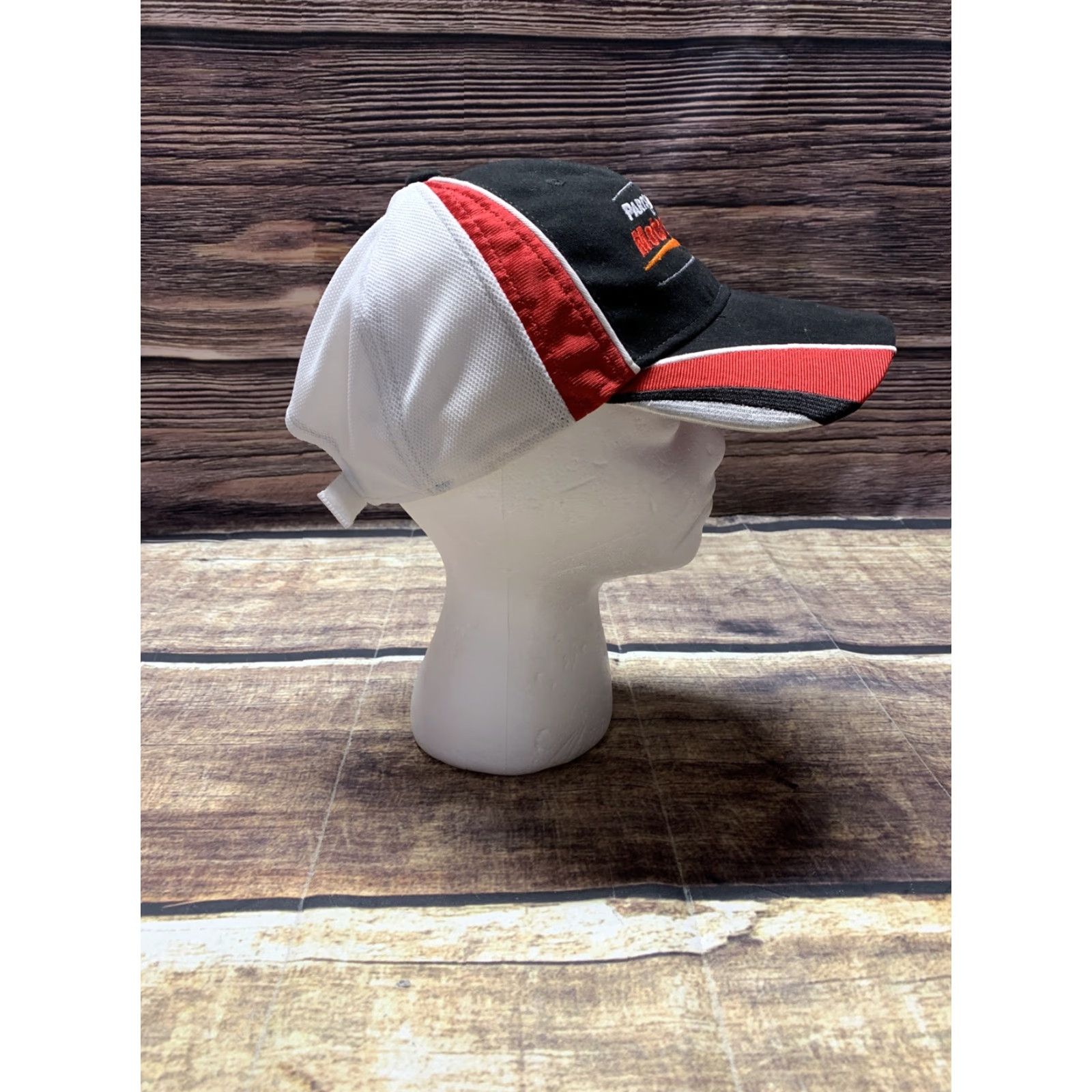 Vintage VINTAGE Parts Plus Motorsports Hat Red White Black Cap Authentic Head Shots by KC Caps Shirt? Size ONE SIZE - 3 Thumbnail