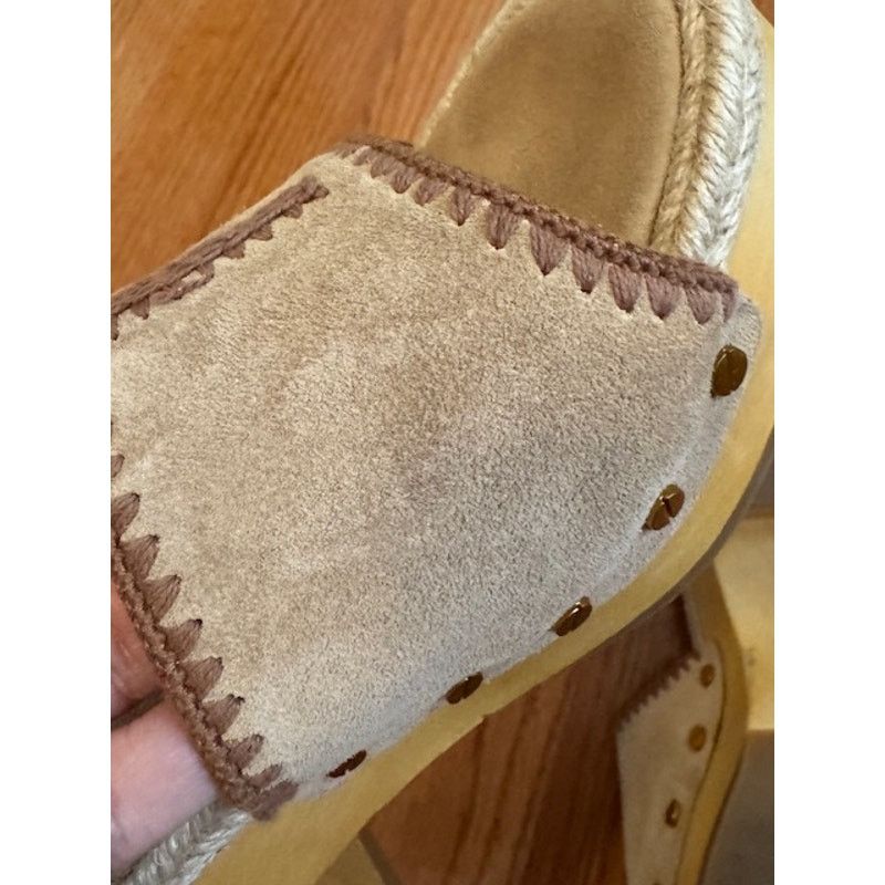 Veronica Beard Veronica Beard Hannalee Suede Wooden Platforms 9 Size US 9 / IT 39 - 6 Thumbnail