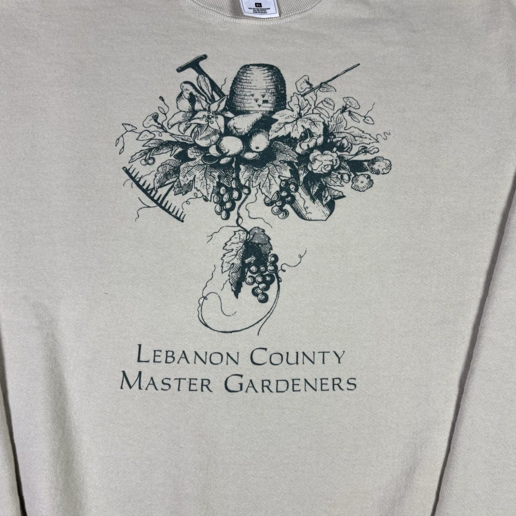 Fruit Of The Loom VINTAGE Lebanon County Gardening Crewneck Sweatshirt Nature Adult XL 1990s Size US XL / EU 56 / 4 - 6 Thumbnail