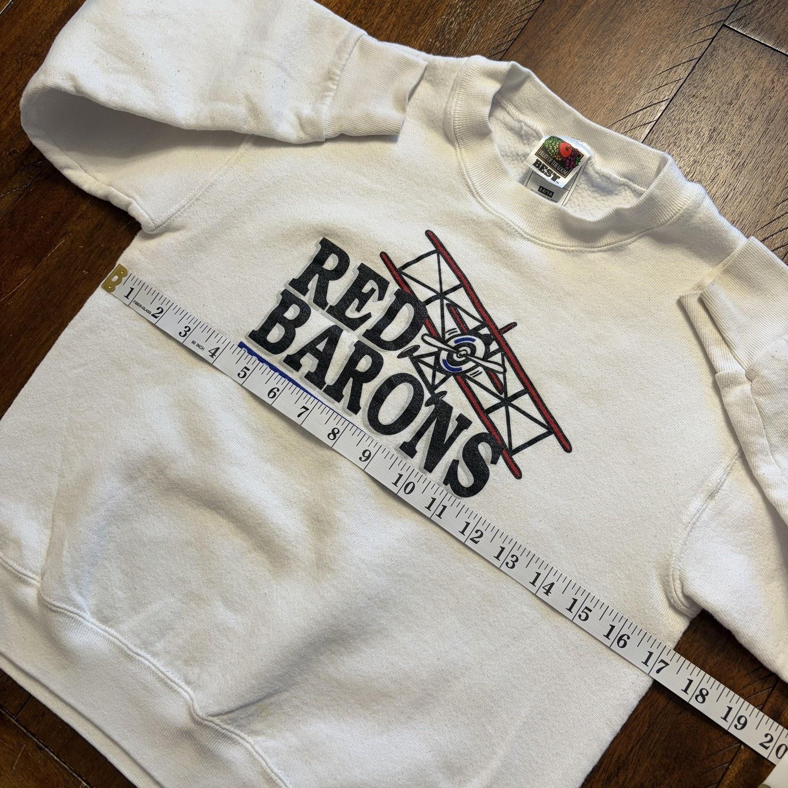 Fruit Of The Loom Vtg Scranton/Wilkes-Barre Red Barons Sweatshirt Boys 16 Size US XS / EU 42 / 0 - 6 Thumbnail