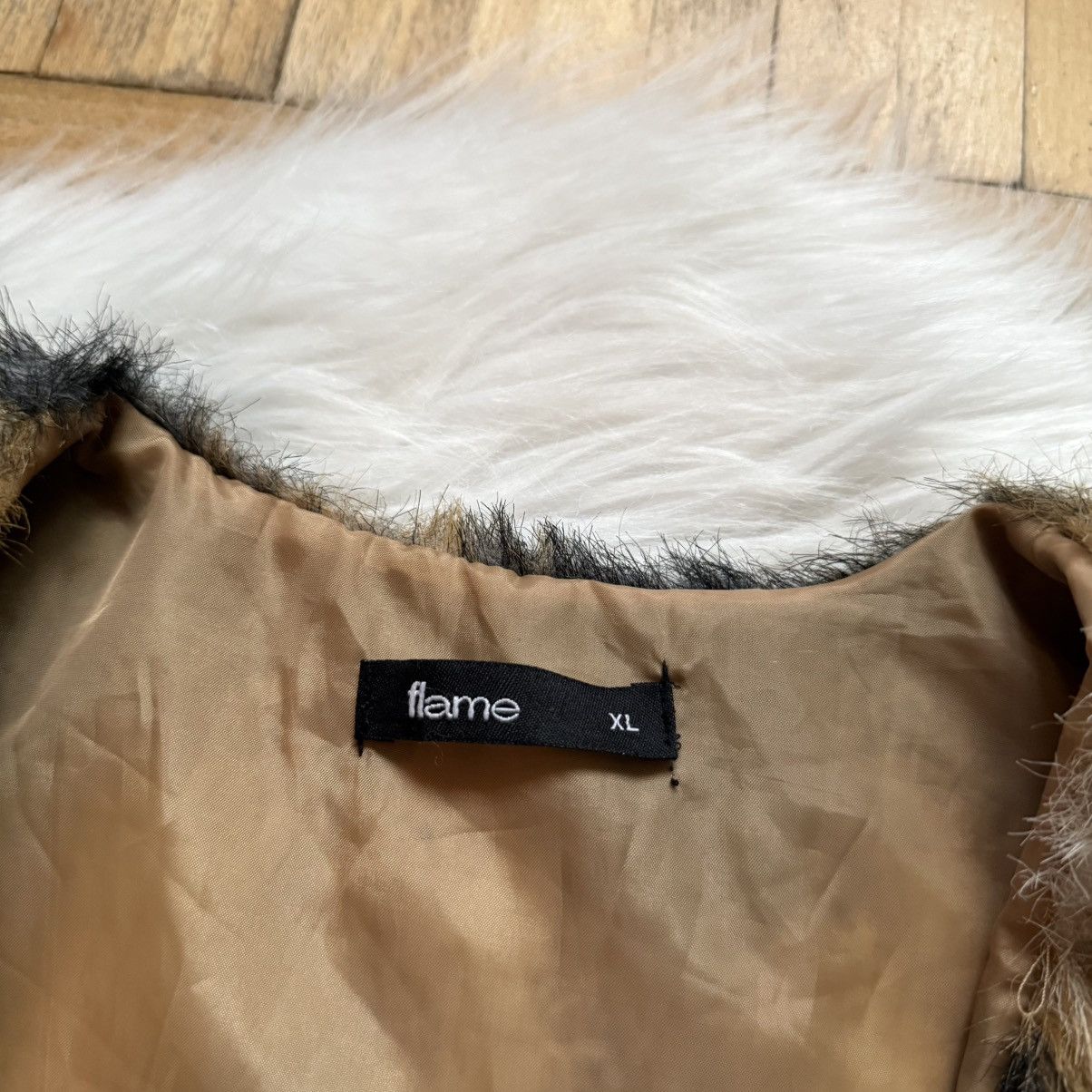 Hysteric Glamour 📌 Vintage Crazy Faux Fur Y2K Vest Animal Print Size XL / US 12-14 / IT 48-50 - 5 Thumbnail