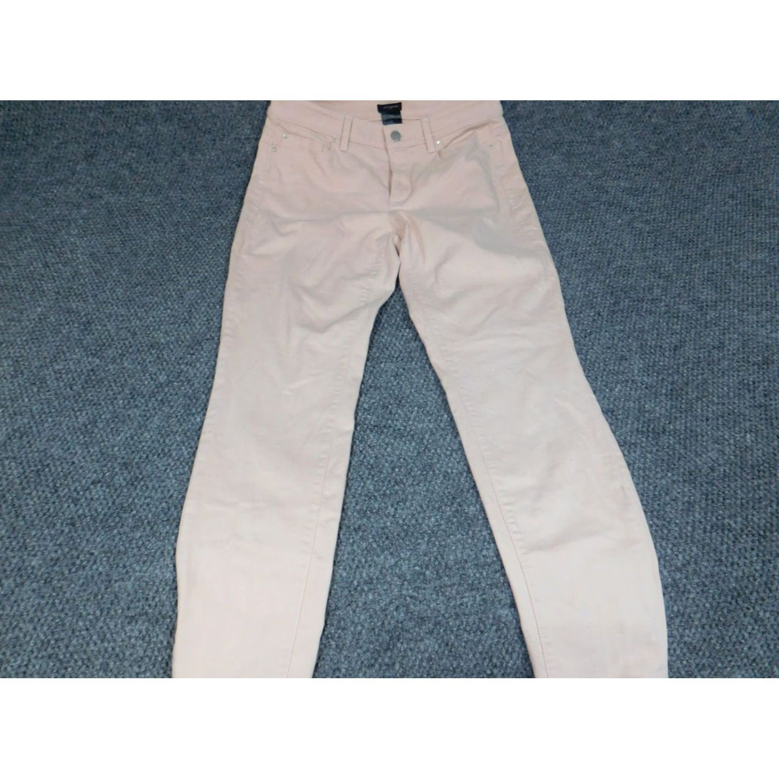 Ann Taylor Ann Taylor Jeans Women 6 Pink Straight Denim Stretch Regular Pockets Zipper 27in Inseam Designer Vintage No Size 28" / US 6 / IT 42 - 2 Thumbnail