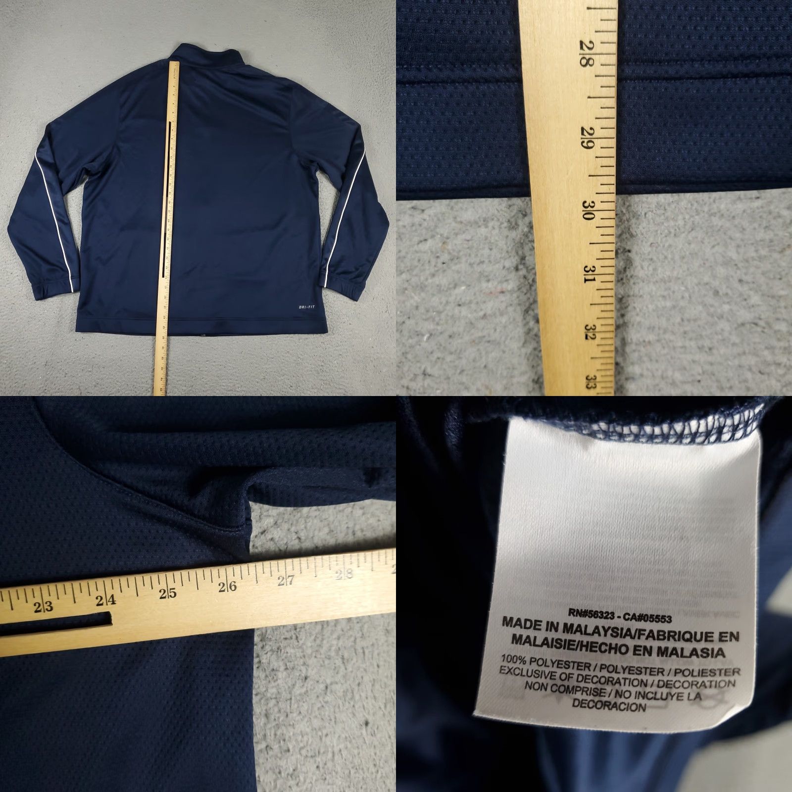 Nike Nike Jacket Mens 2XL Blue Lightweight Full Zip Up Track Sweater Size US XXL / EU 58 / 5 - 8 Thumbnail