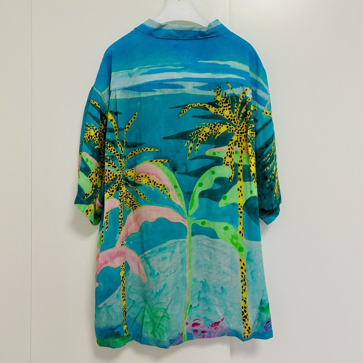 Celine CELINE BY HEDI SLIMANE 21SS Palm Tree & Wave Hawaiian Shirt Size US L / EU 52-54 / 3 - 2 Thumbnail