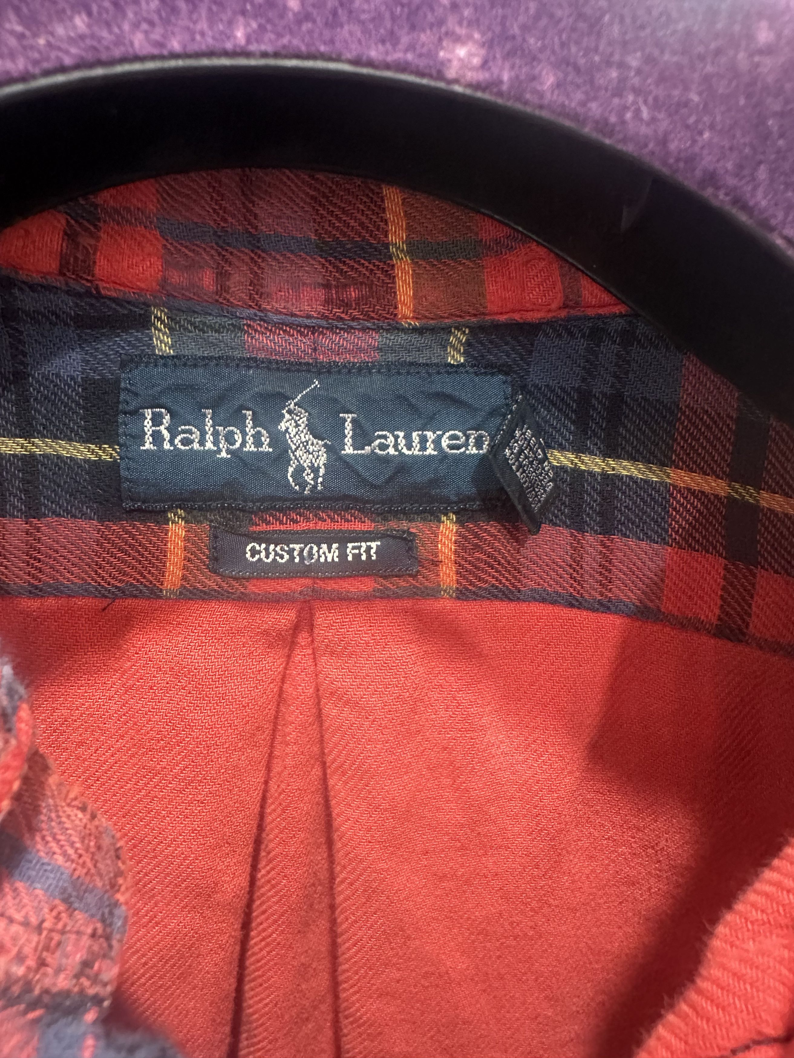 Polo Ralph Lauren Ralph Lauren Red Flannel Shirt Size US XL / EU 56 / 4 - 3 Thumbnail
