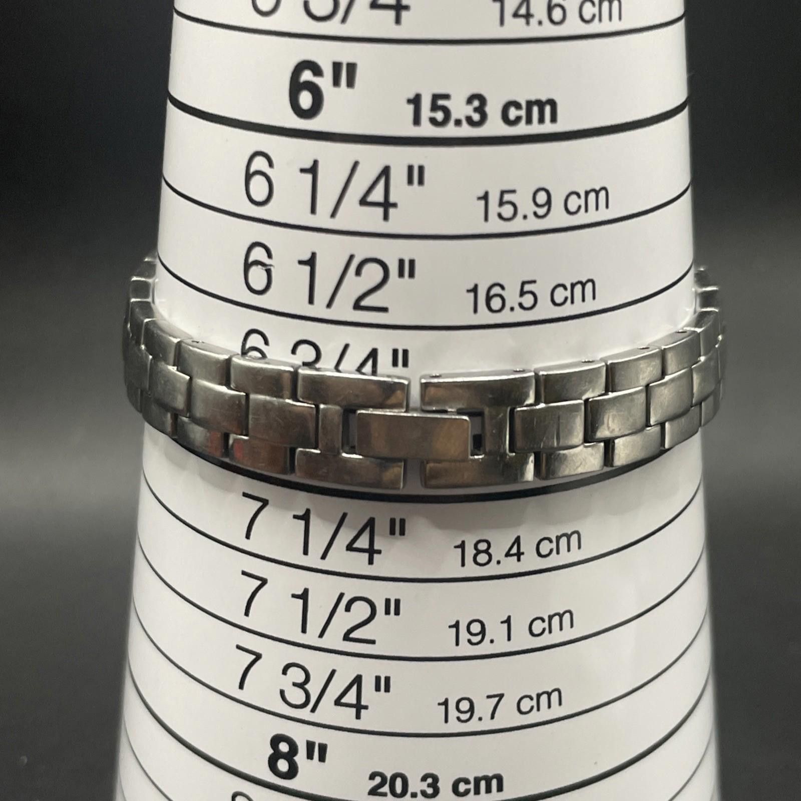 Bulova Vintage Bulova Silver Tone Crystals Quartz Watch New Battery Size ONE SIZE - 5 Thumbnail