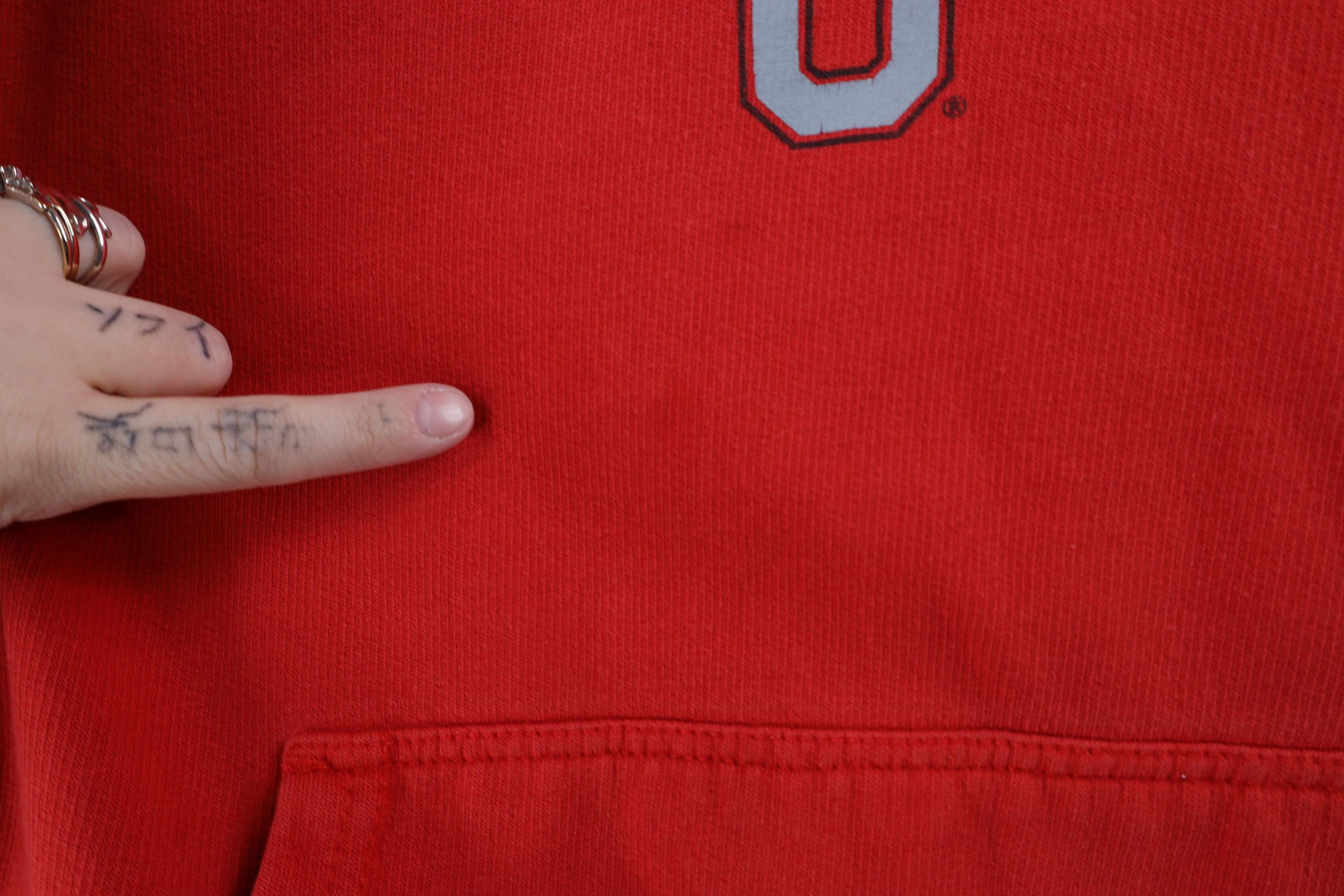 Vintage Vintage Out Ohio State University Hoodie Sweatshirt Red Size US L / EU 52-54 / 3 - 5 Thumbnail