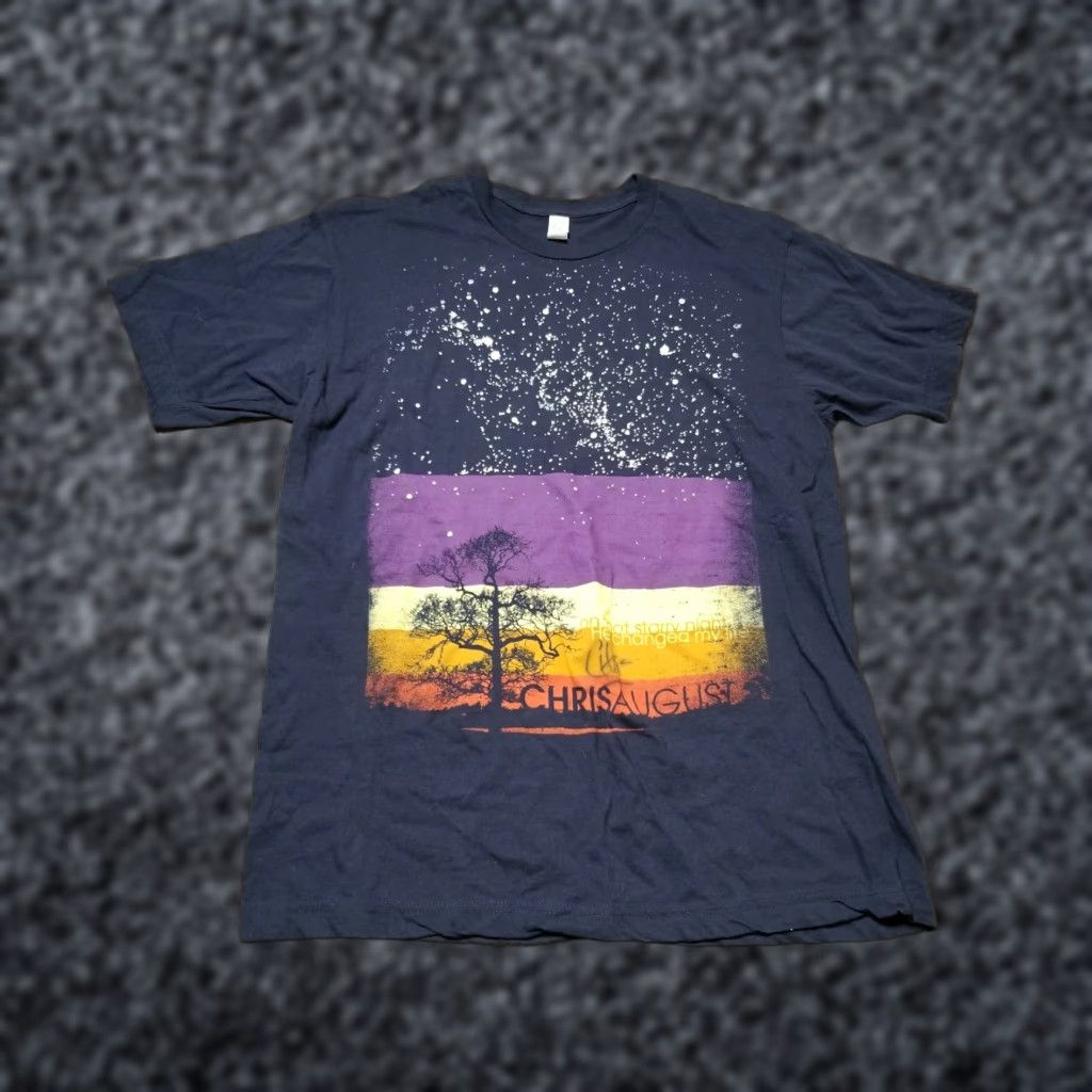 Tultex Womens L Chris August Tree Autographed T Shirt Christian Concert Tee Shirt Size L / US 10 / IT 46 - 1 Thumbnail
