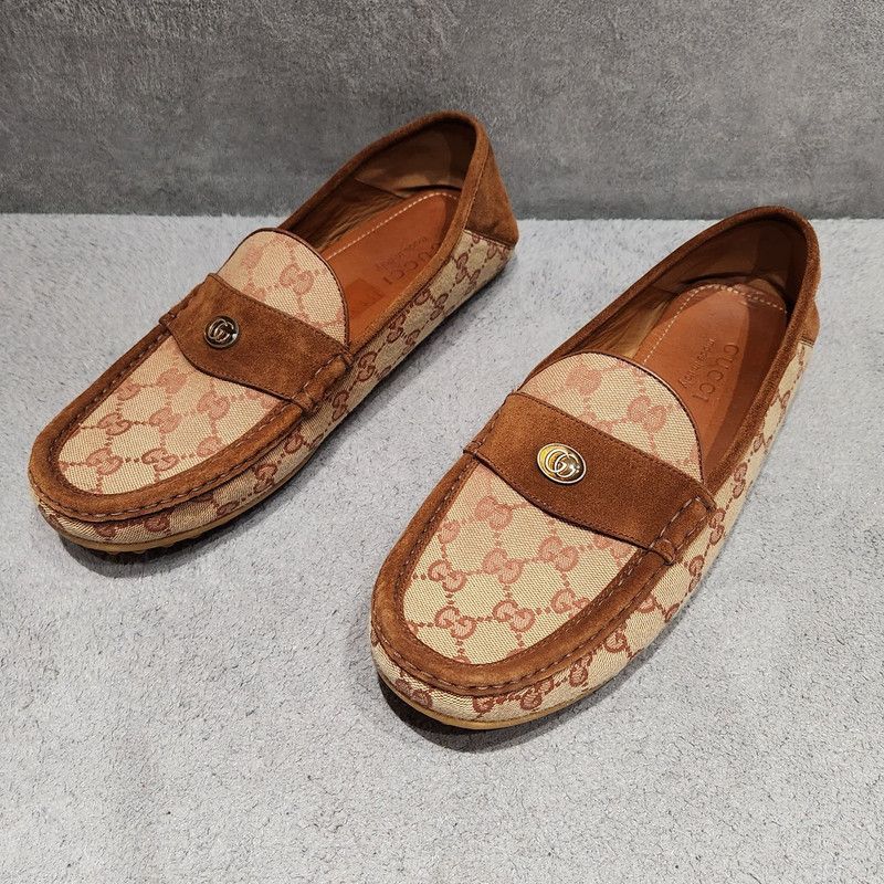 Gucci Gucci Printed Round Toe Casual Slip-On Shoes 0079 Size US 11 / EU 44 - 1 Thumbnail