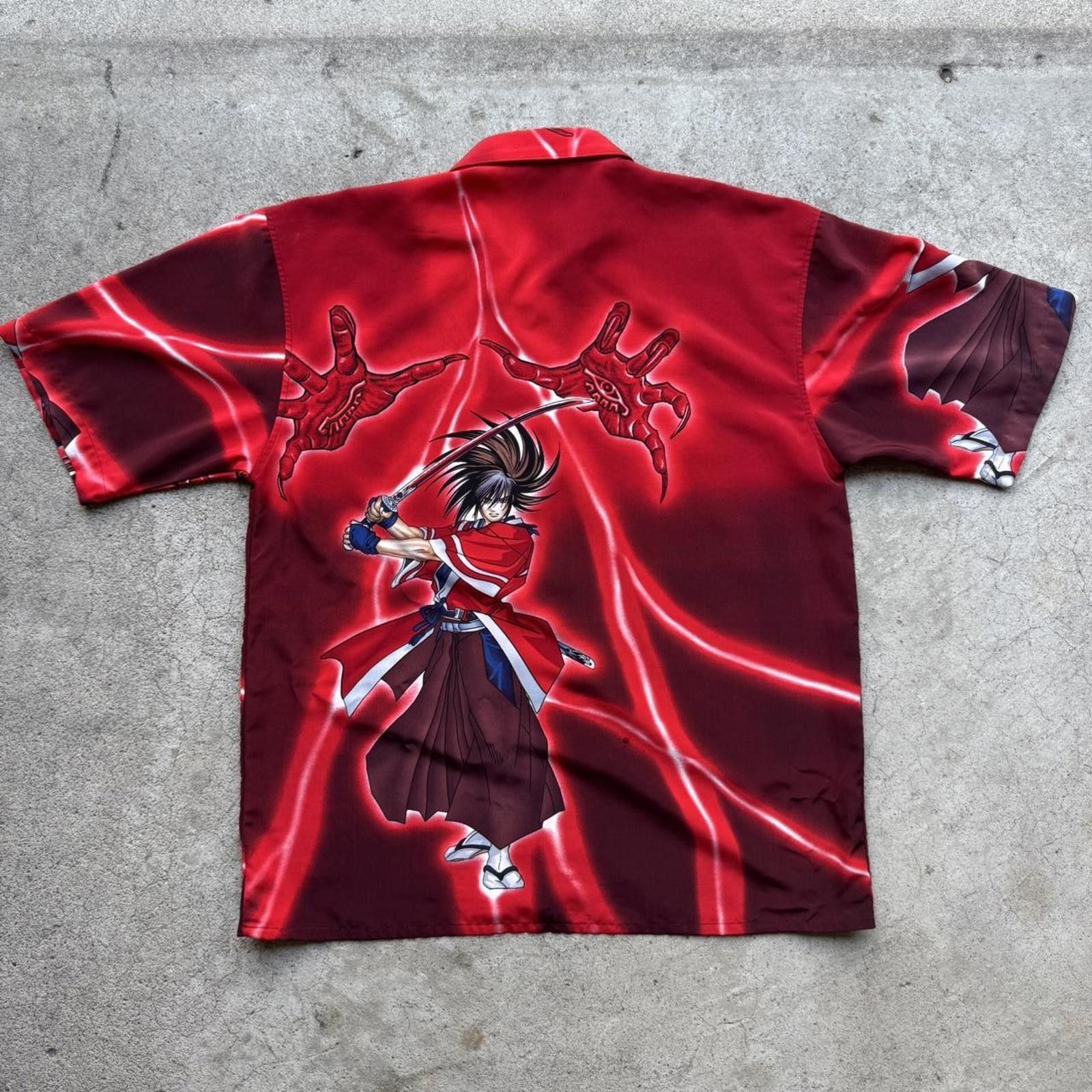 Other Rare 90s Kenshiro Rurouni Kenshin anime button up shirt Size US L / EU 52-54 / 3 - 6 Thumbnail