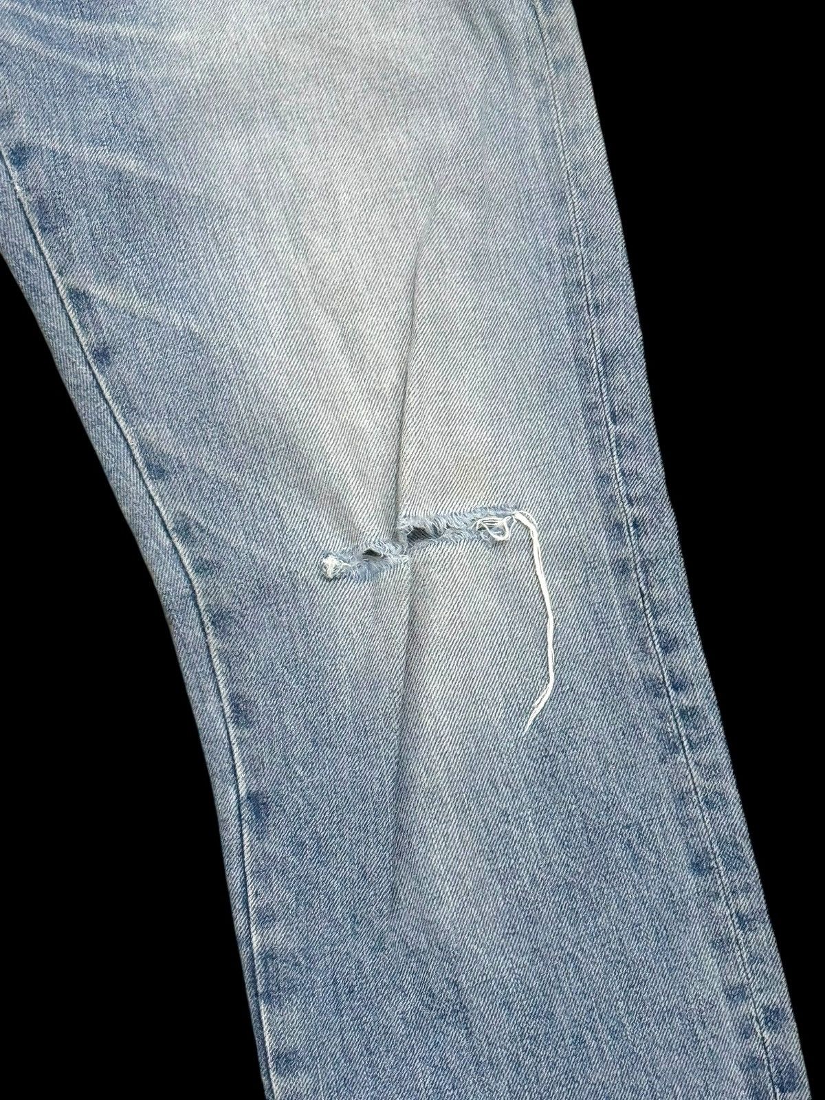 Marithe + Francois Girbaud MARITHE FRANCOIS GIRBAUD HALF SELVEDGE DISTRESSED JEANS Size US 30 / EU 46 - 10 Thumbnail