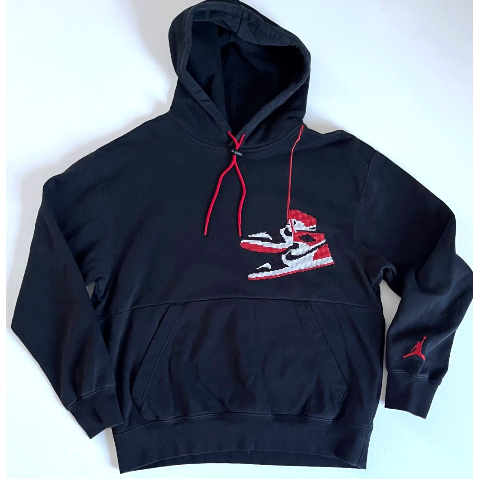 Jordan Brand Nike Air Jordan 1 Retro Jumpman Holiday Hoodie Mens Hoodie Black CT3457-010 L Size US L / EU 52-54 / 3 - 7 Thumbnail