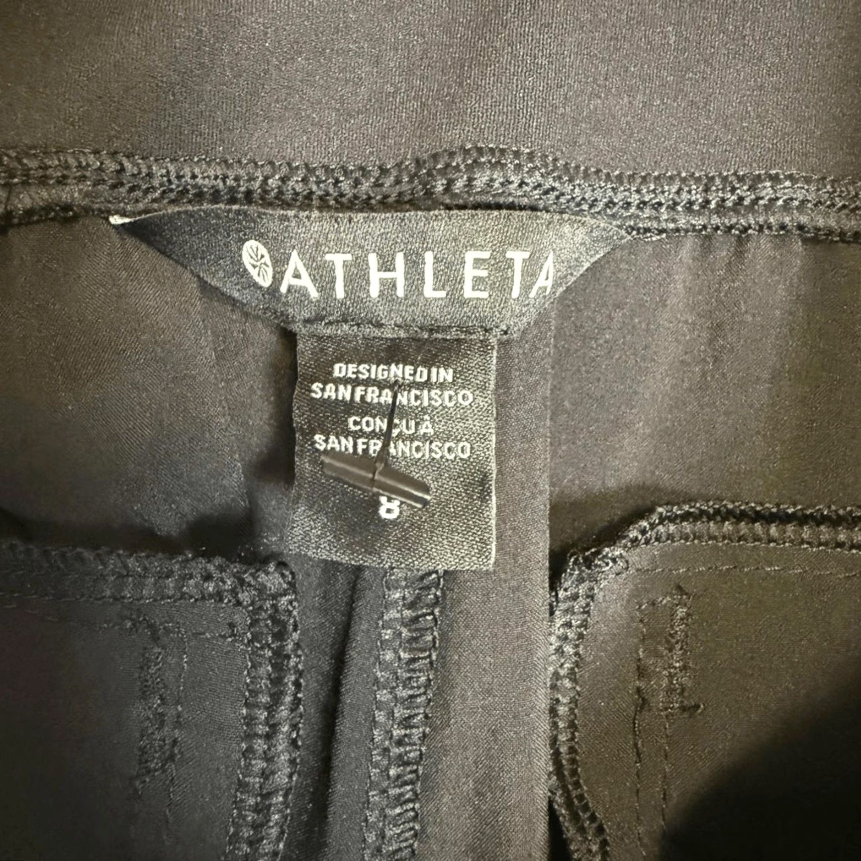 Athleta Athleta Cardiff Pants Trousers Black Tie Front Tapered Cuffed Leg NWT Women 8 Size 30" / US 8 / IT 44 - 3 Thumbnail