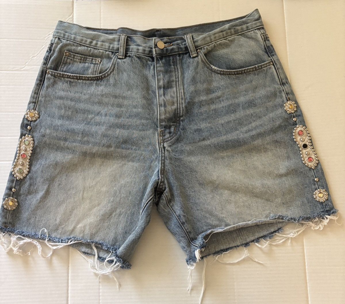 MNML Mojave Denim Shorts Size US 34 / EU 50 - 2 Thumbnail