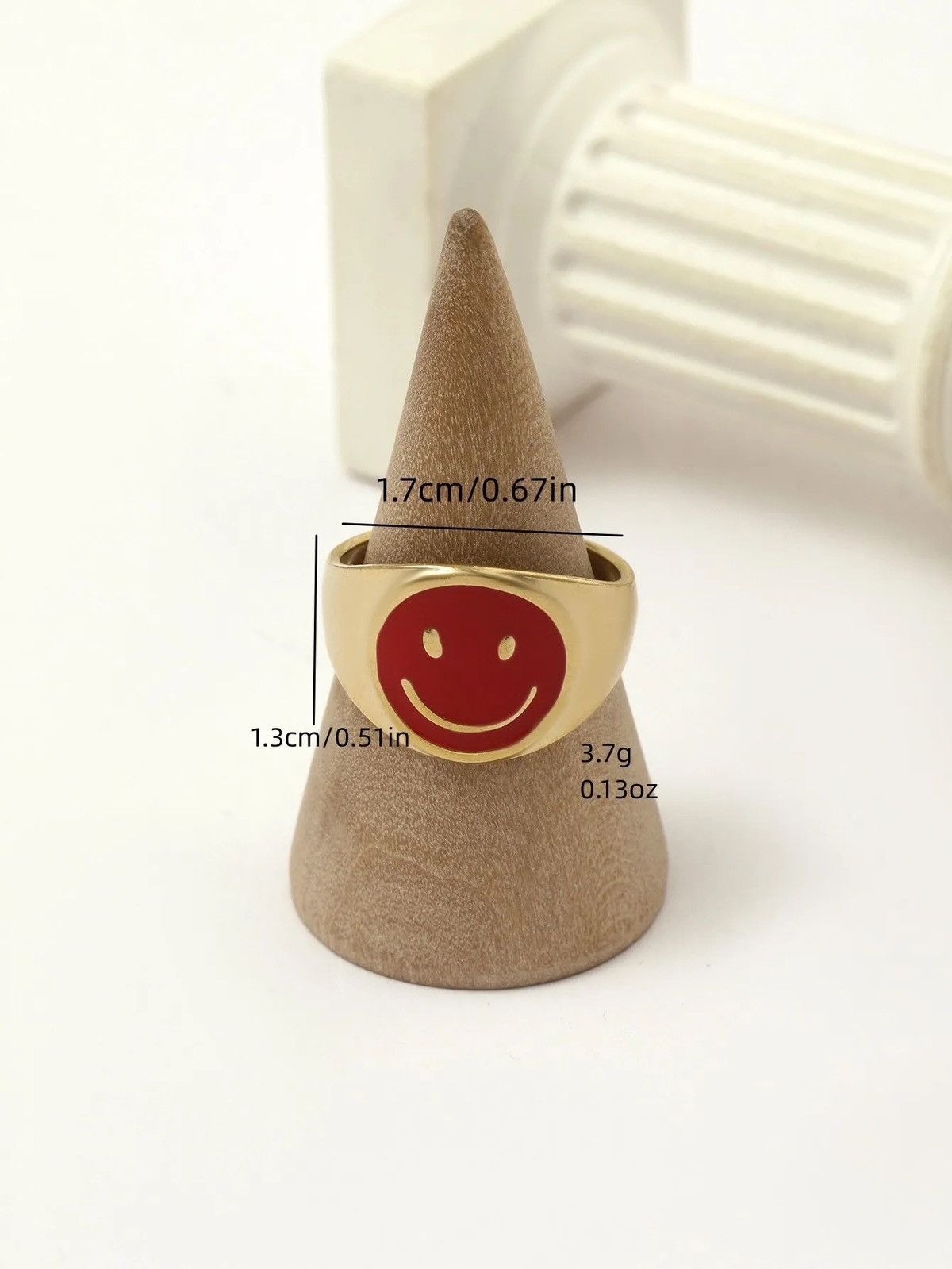 Jewelry × Vintage Smile Candy Face Ring Size ONE SIZE - 2 Thumbnail