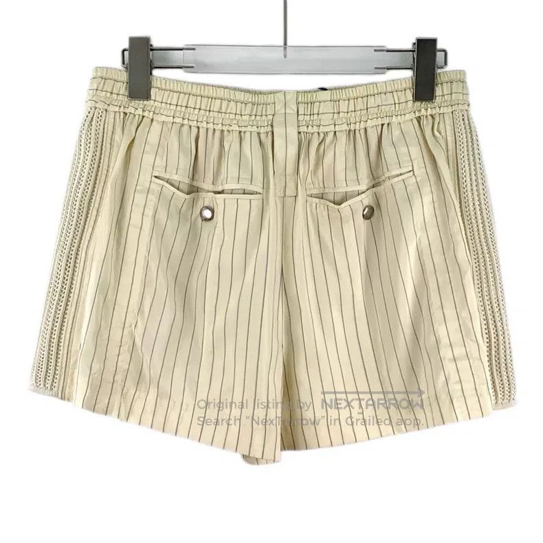 Louis Vuitton Louis Vuitton 23 Beige Vertical Stripe Silk Strappy Straig Size US 36 / EU 52 - 2 Thumbnail