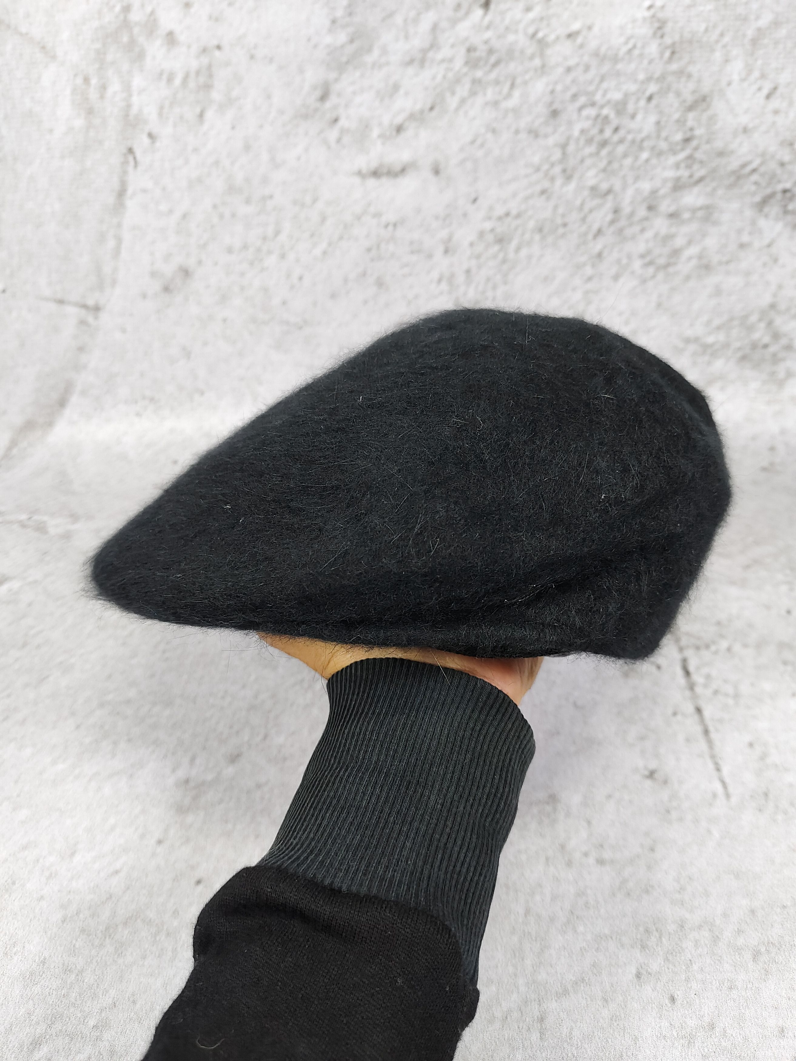 Japanese Brand Hollywood Mirror🇯🇵Minimal Fuzzy Hairy Texture Ivy Flat Cap Size ONE SIZE - 5 Thumbnail