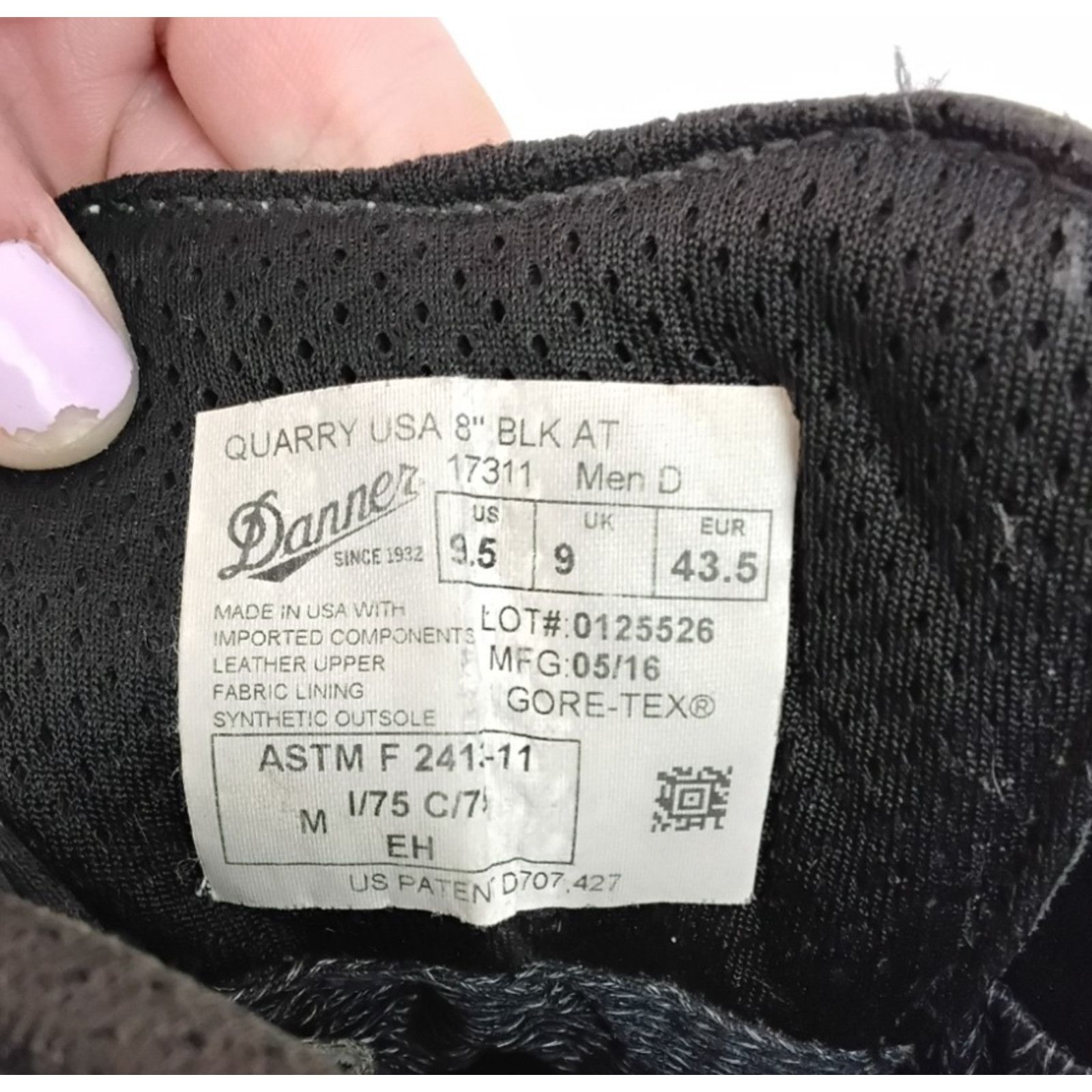 Danner Danner Quarry USA 8 Work Boot Men 9.5 Black Leather Goretex Size US 9 / EU 42 - 10 Thumbnail
