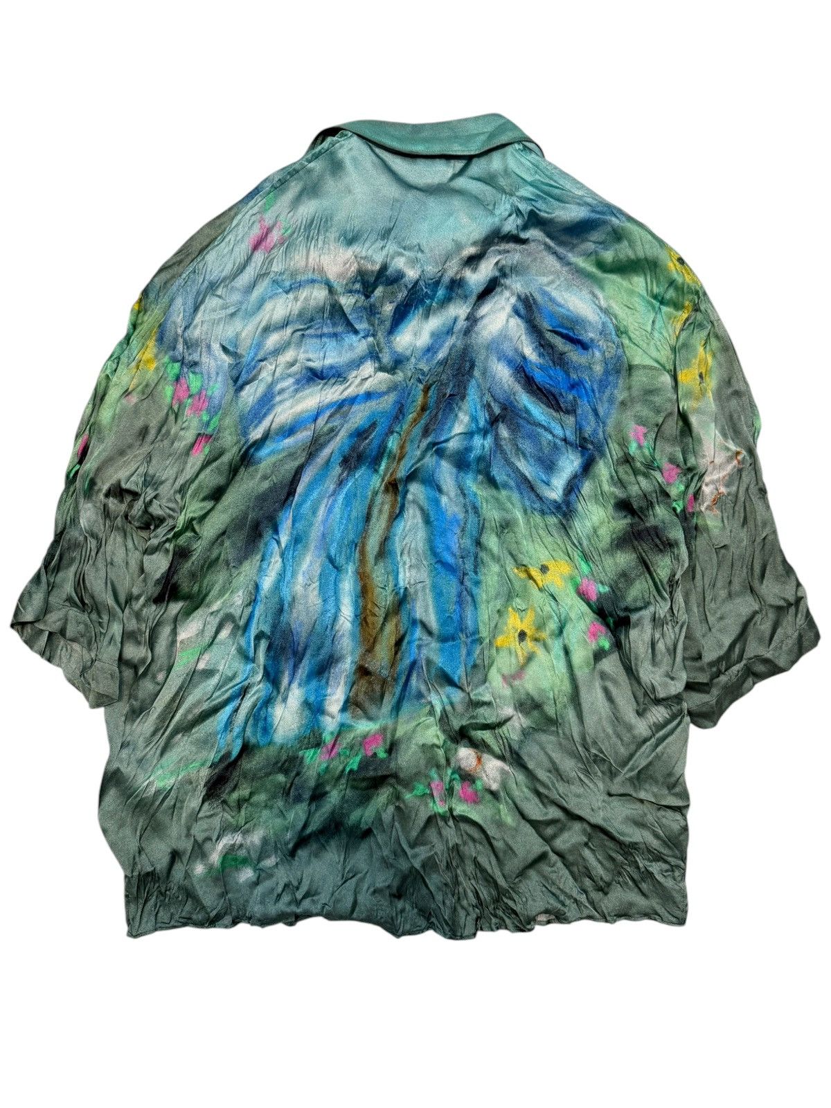 Acne Studios Wrinkle Viscose Abstract Shirt Size US S / EU 44-46 / 1 - 9 Thumbnail