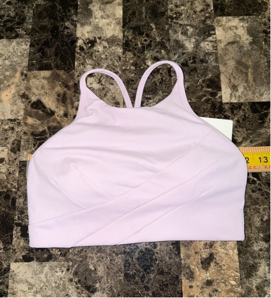 Lululemon LULULEMON FLOW Y WRAP FRONT HIGH NECK BRA PINK SIZE 4 NWT Size ONE SIZE - 8 Thumbnail