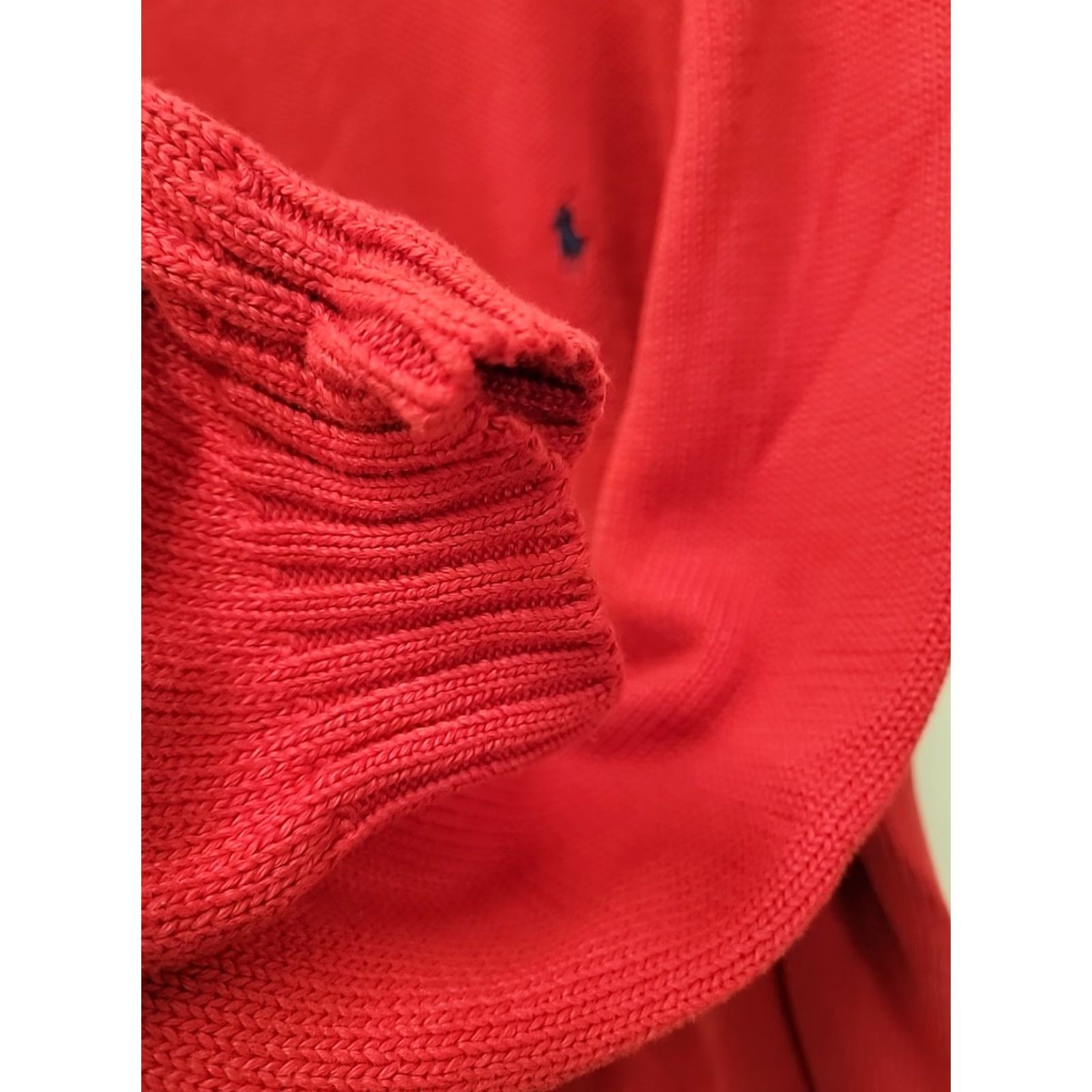 Polo Ralph Lauren VINTAGE Polo Ralph Lauren Sweater Shirt 2XL Mens Red Knit Pullover 90s Classic Crew Neck Long Sleeve Cotton Size US XXL / EU 58 / 5 - 4 Thumbnail