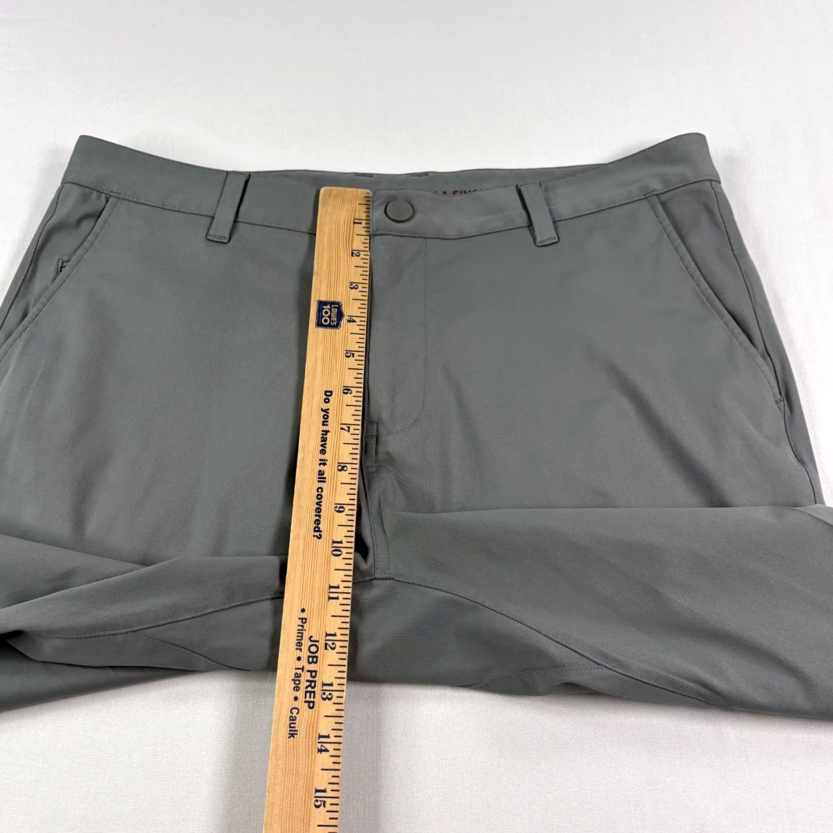 Rhone Rhone Pants Mens 34x32 Gray Commuter Slim Fit Chino Stretch Casual Golf Size US 34 / EU 50 - 7 Thumbnail
