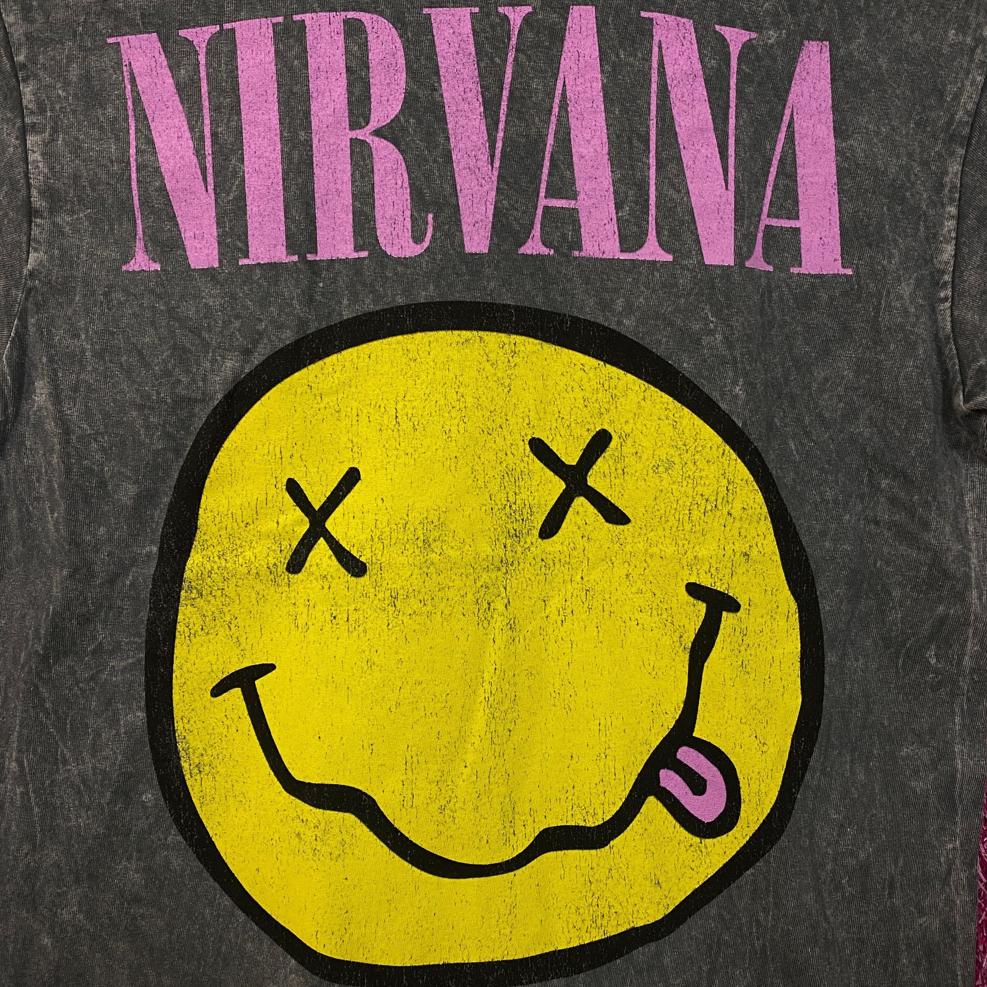 Nirvana Nirvana Smiley Face Graphic Grunge T-Shirt Medium Size US M / EU 48-50 / 2 - 2 Thumbnail