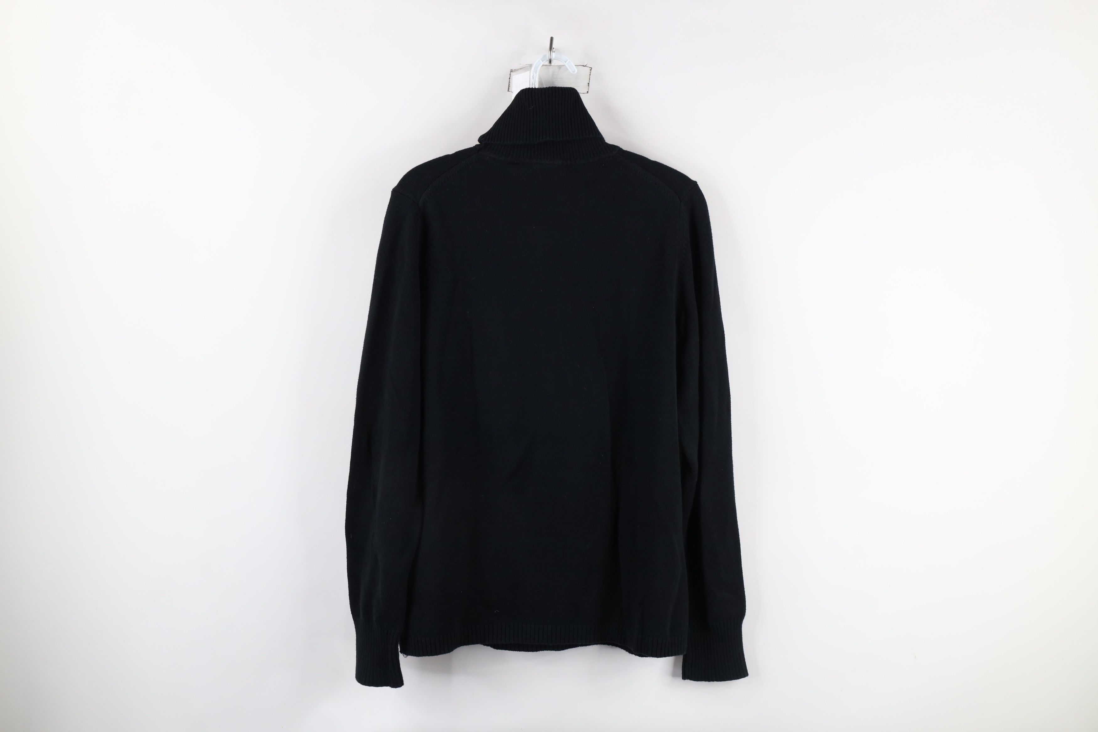 Gap × Vintage Vintage Gap Cotton Ribbed Knit Turtleneck Sweater Black Size XL / US 12-14 / IT 48-50 - 8 Thumbnail
