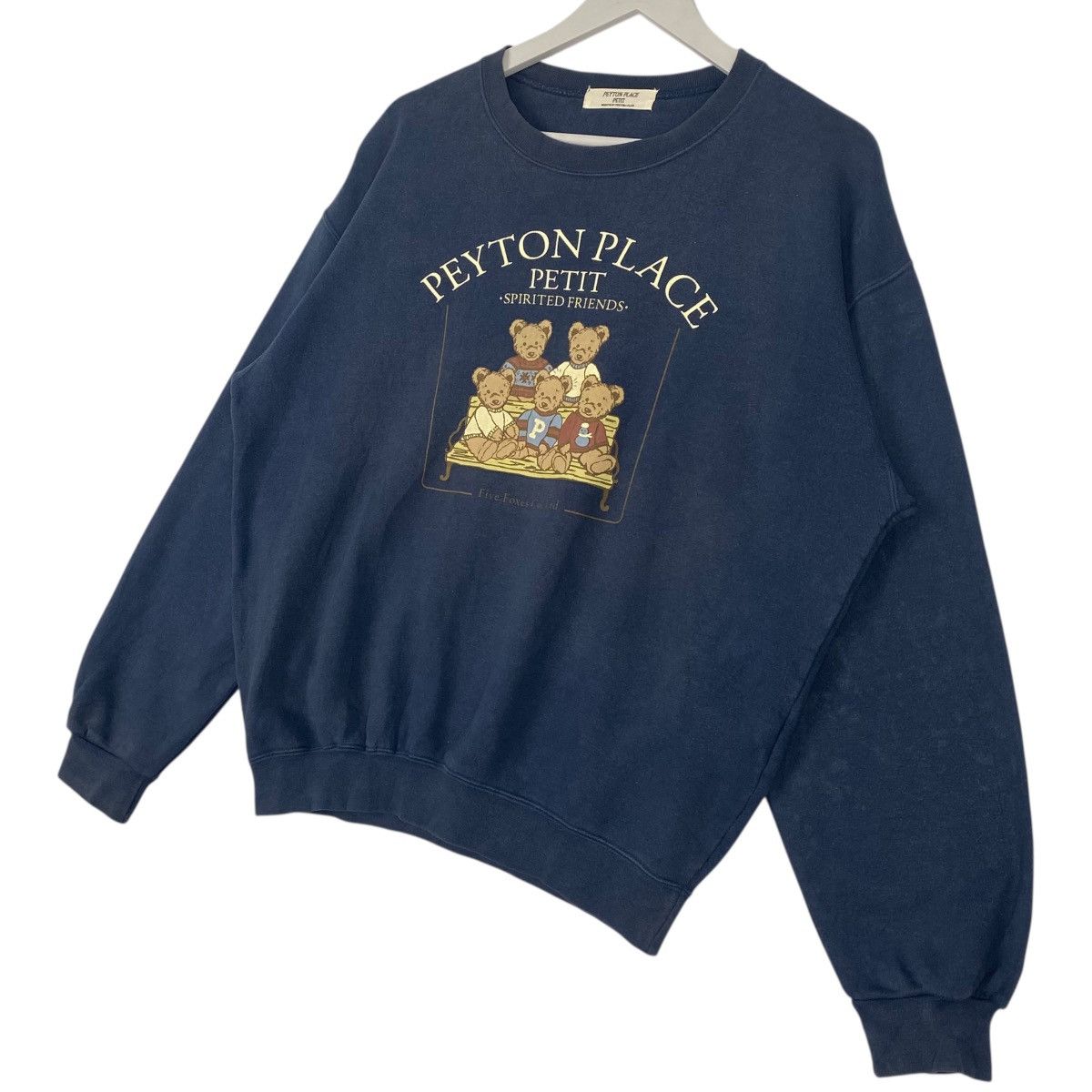 Other Vintage Peyton Place Petit Sweatshirt Crewneck Navy Blue Size US L / EU 52-54 / 3 - 2 Thumbnail