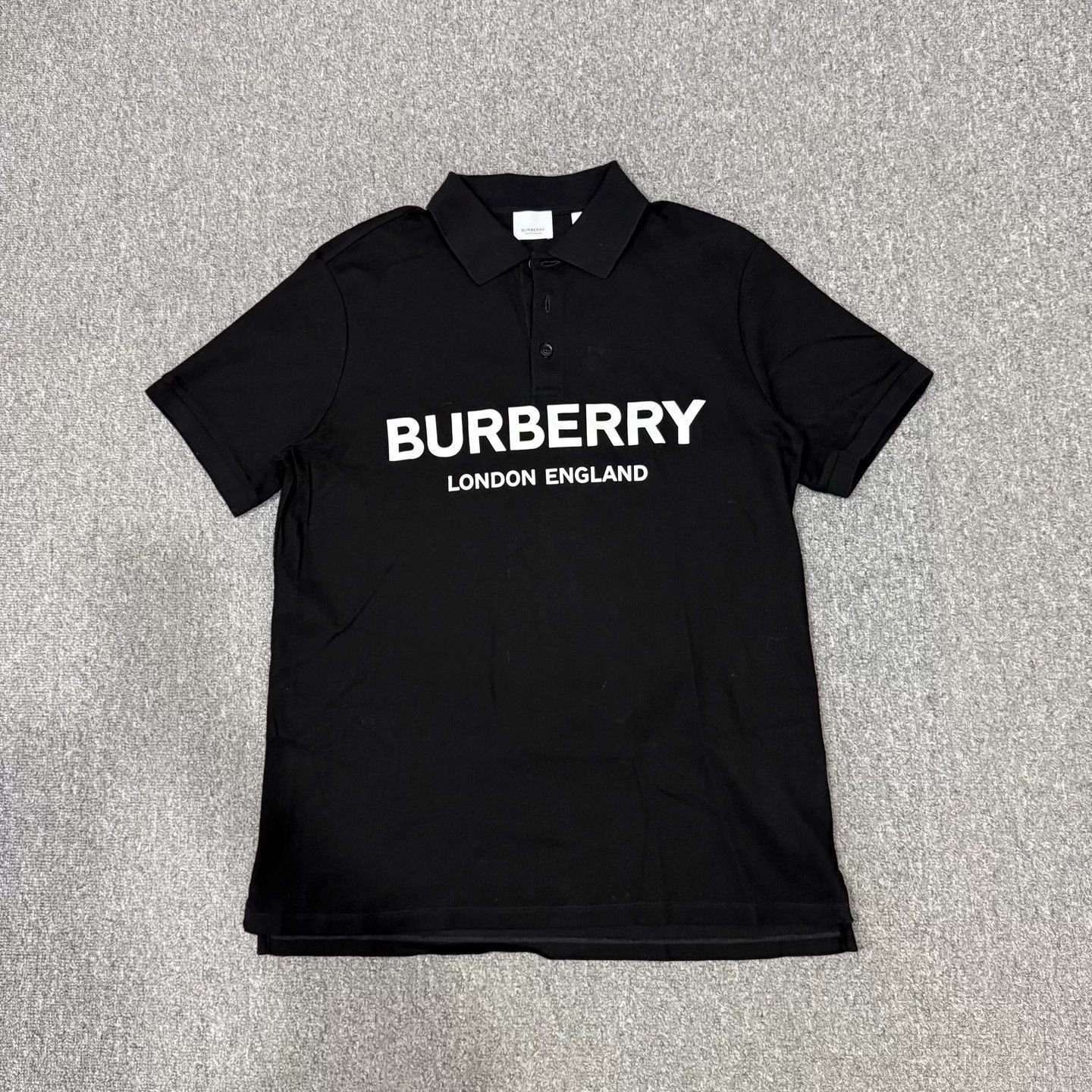 Burberry Burberry Black London Logo SS Polo Shirt M 99 New Size US M / EU 48-50 / 2 - 1 Thumbnail