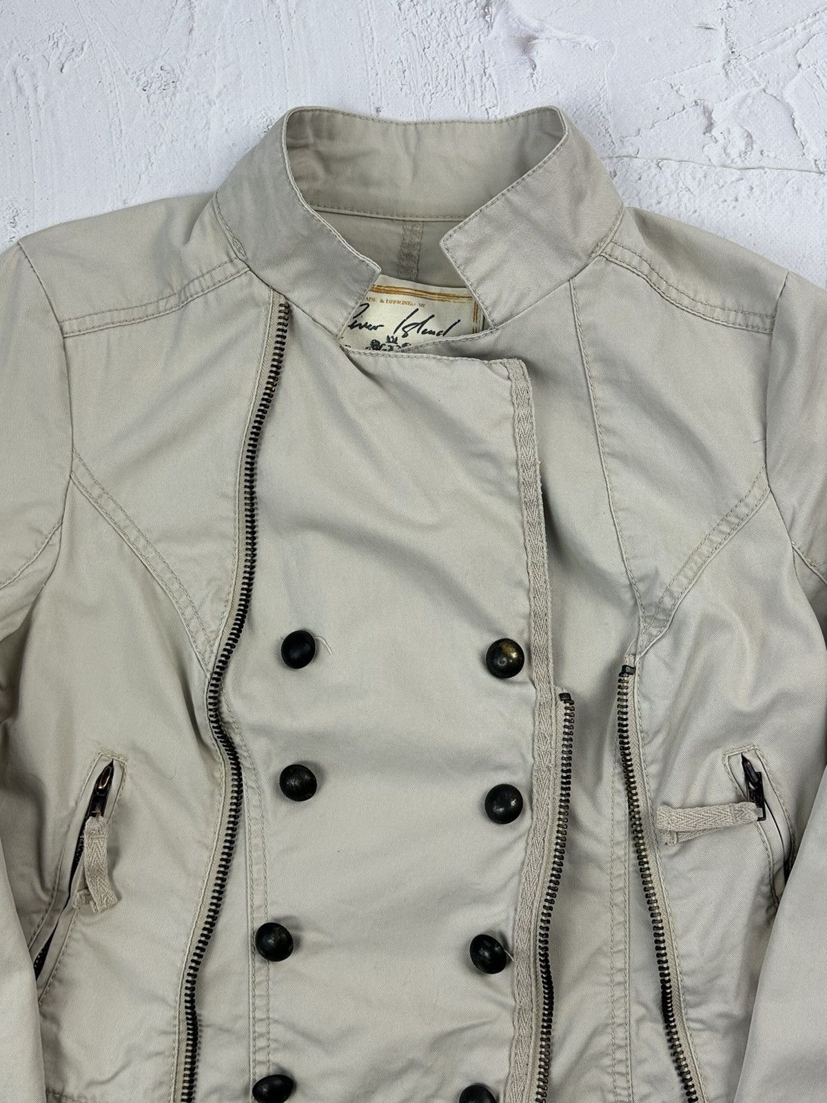 Vintage Y2K Vintage Zipper Crop Jacket Size M / US 6-8 / IT 42-44 - 4 Thumbnail