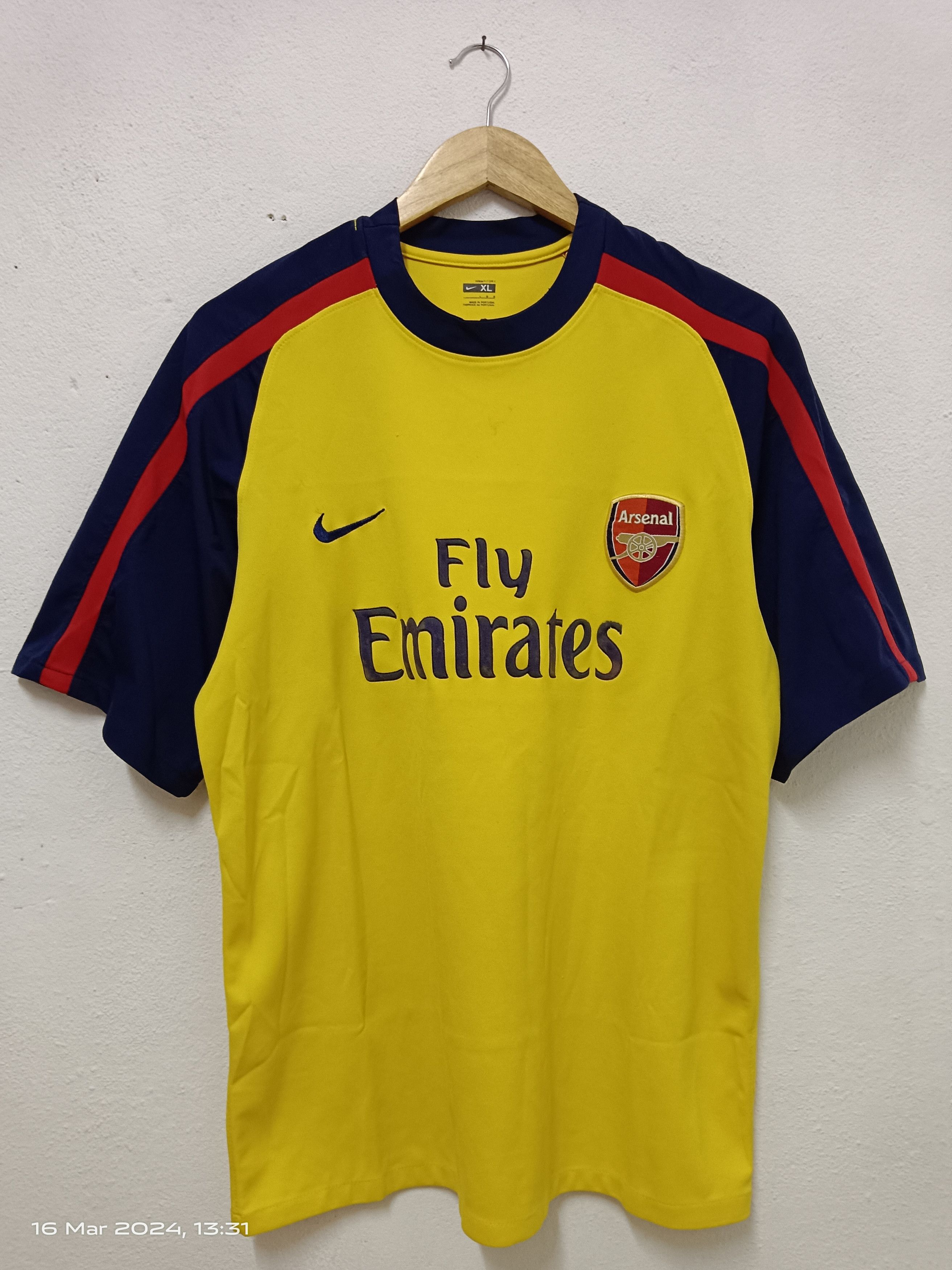 Nike Soccer Jersey Vintage Vintage Arsenal Fly Emirates jersey Grailed