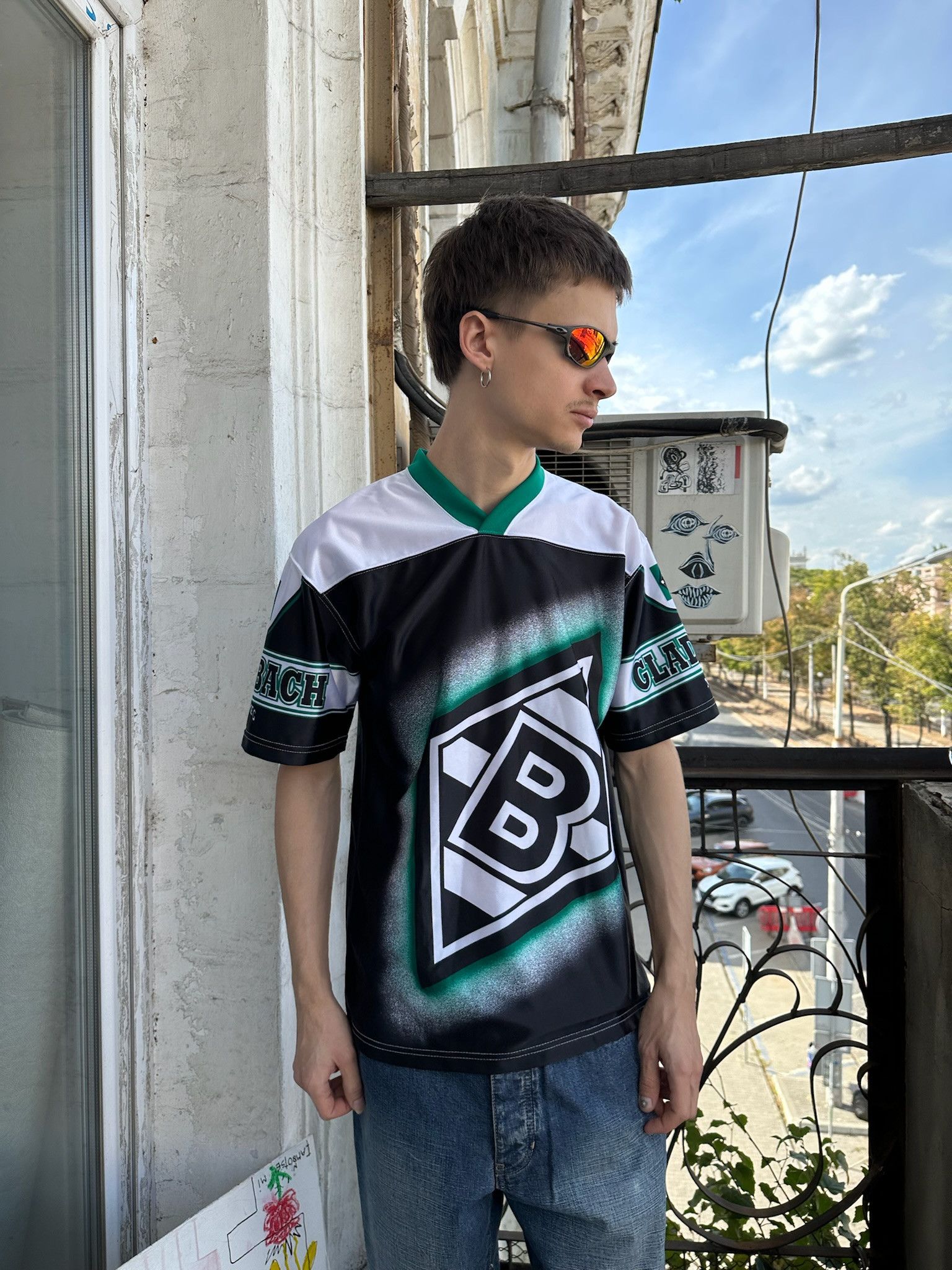Nutmeg Vintage 90s Borussia Monchengladbach Soccer Jersey Blokecore Size US M / EU 48-50 / 2 - 2 Thumbnail