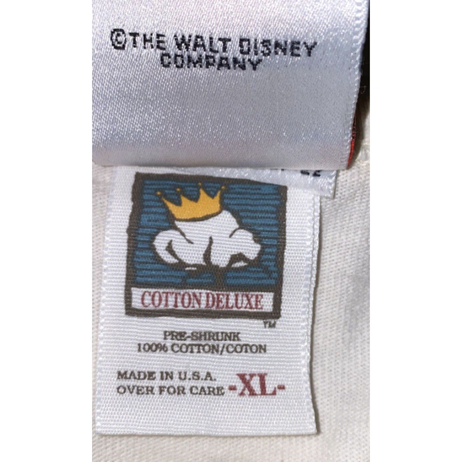 Disney VINTAGE Disney Mens White Henley T-Shirt XL Short Sleeve Solid USA Size US XL / EU 56 / 4 - 6 Thumbnail