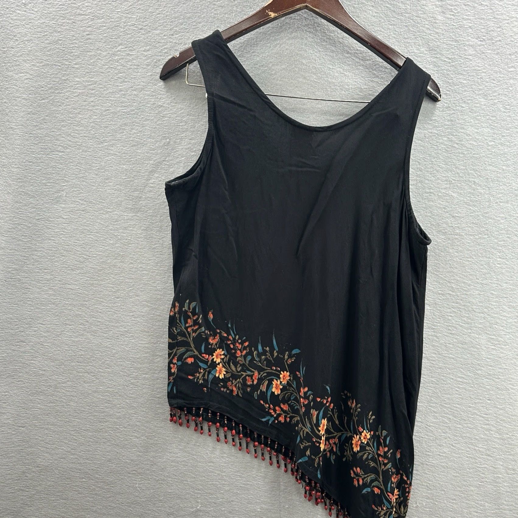 Vintage VINTAGE Magic Of The Moon Blouse L Black Floral Boho Cottagecore y2k Women Size L / US 10 / IT 46 - 5 Thumbnail